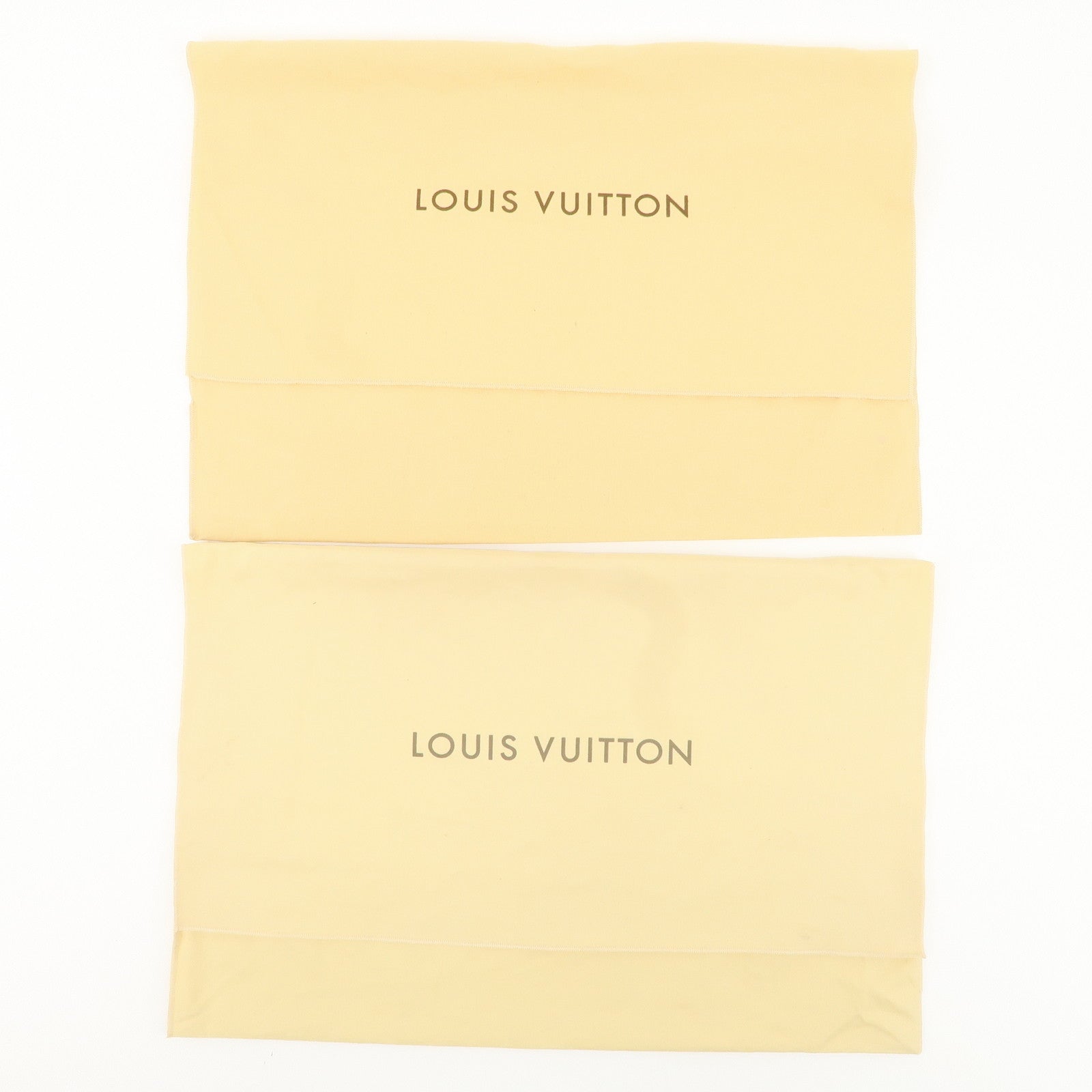 Louis Vuitton Set of 10 Dust Bag  (Flap Type 6 Drawstring 4) Beige Used