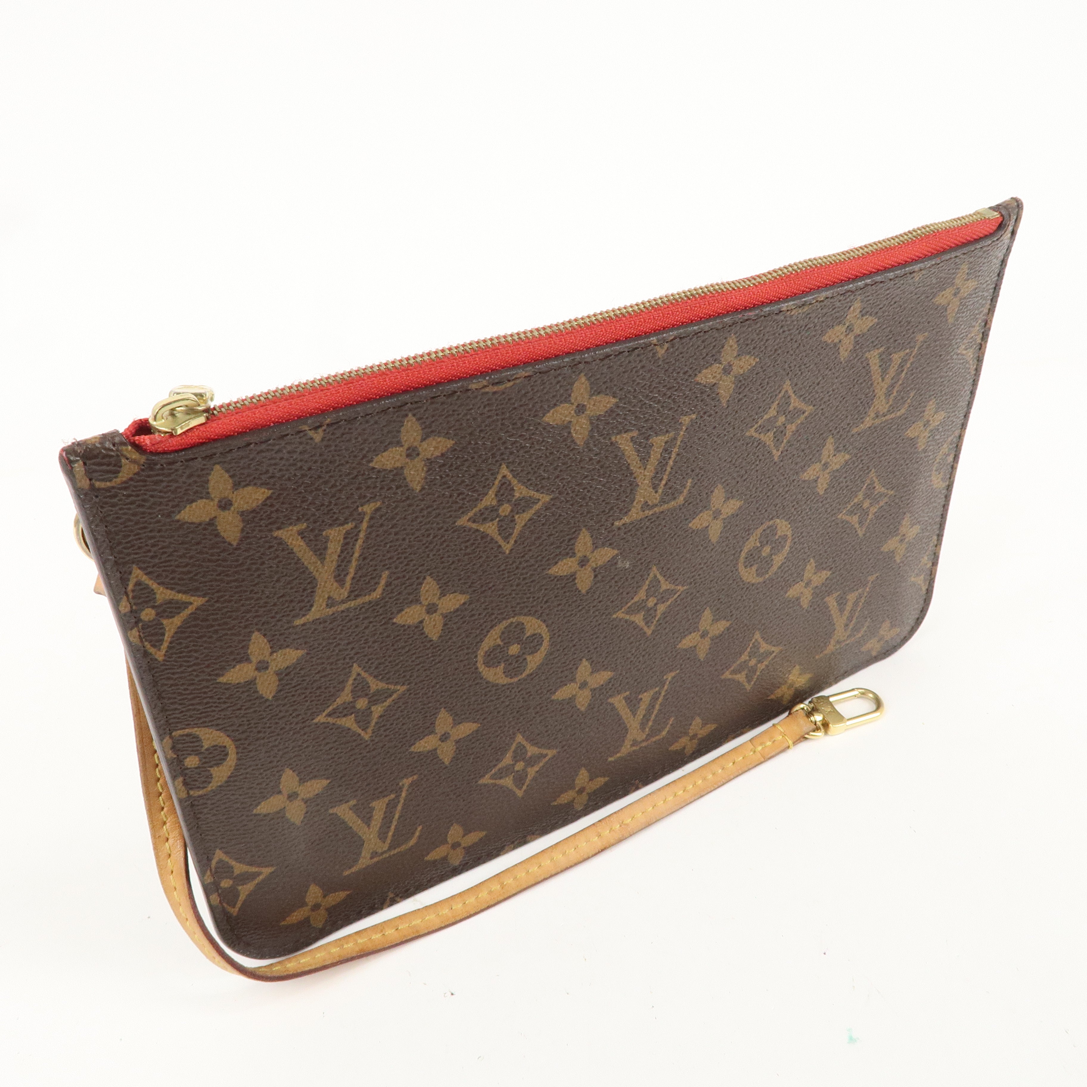 Louis Vuitton Monogram Pouch For Neverfull MM Cerise