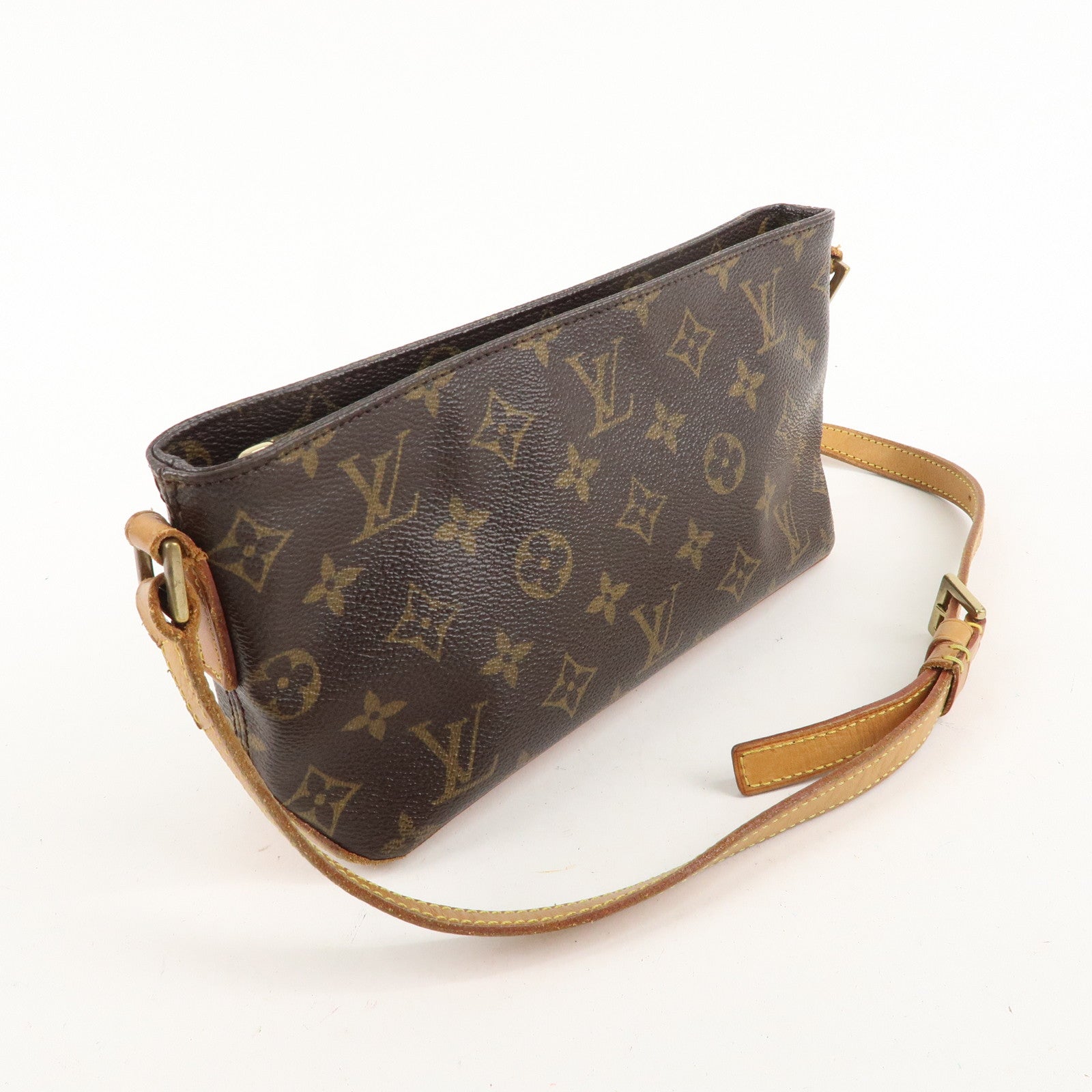 Louis Vuitton Monogram Trotteur Shoulder Bag Brown M51240