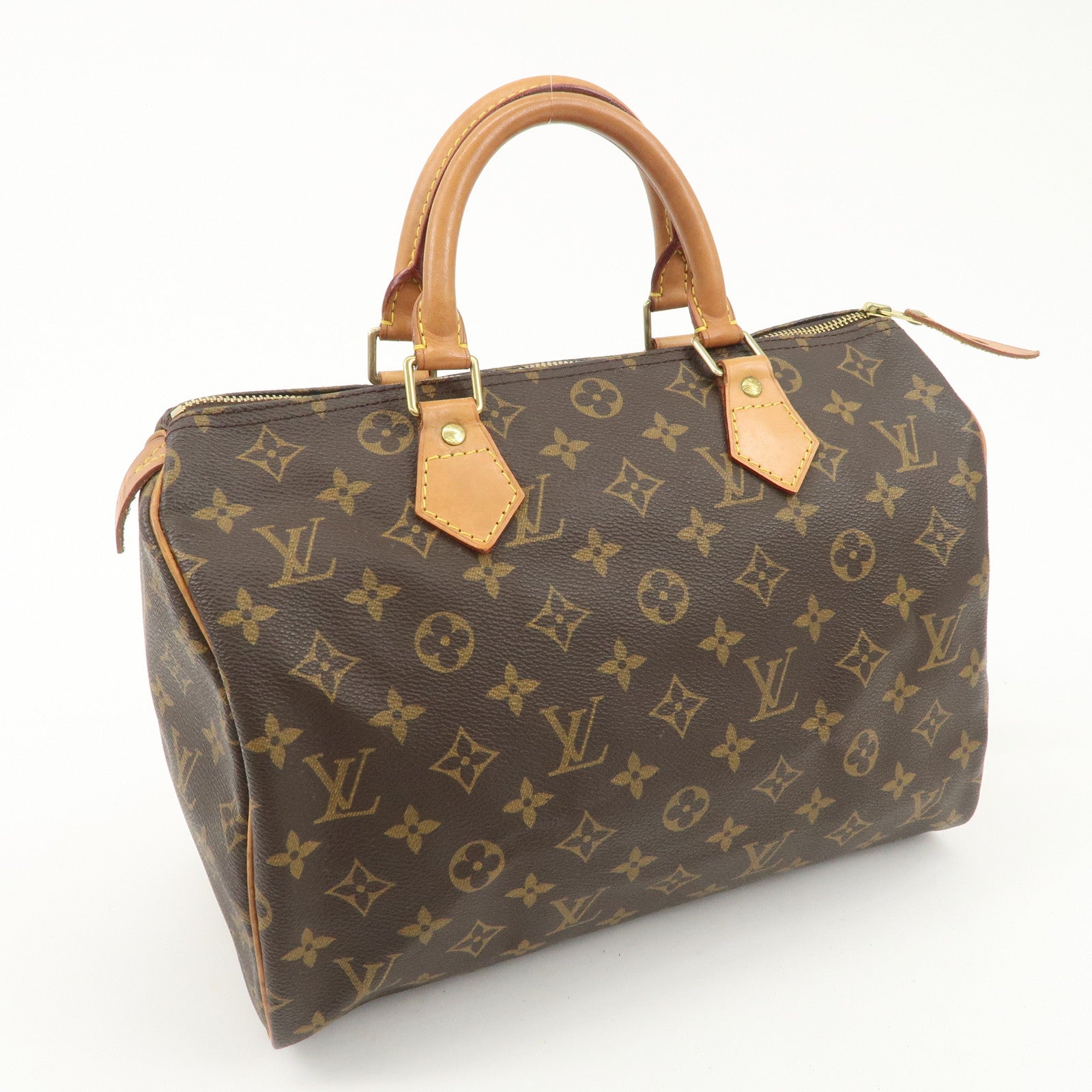 Louis Vuitton Monogram Speedy 30 Hand Bag Boston Bag M41526 Used