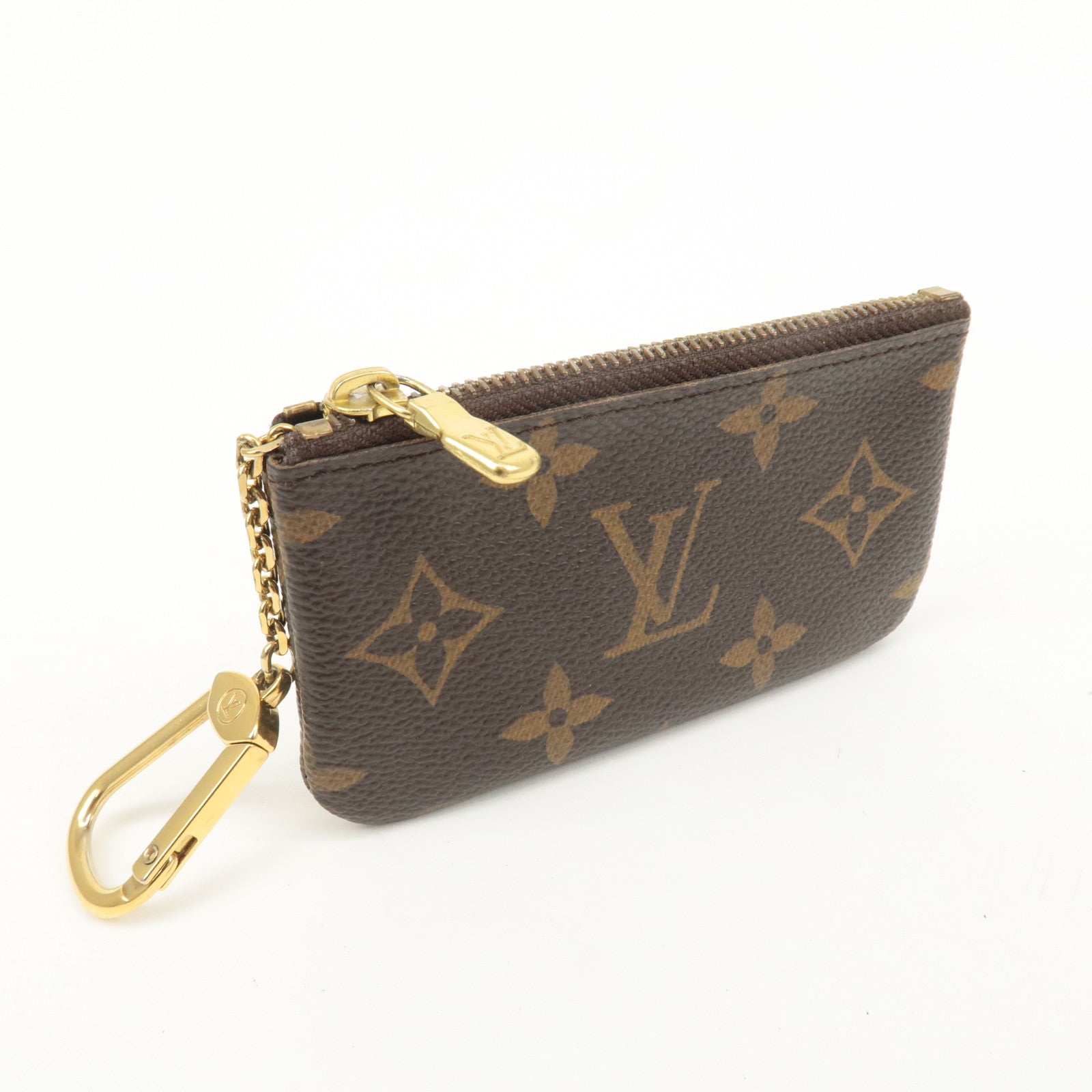 Louis Vuitton Monogram Pochette Cles Coin Case Key Case  M62650