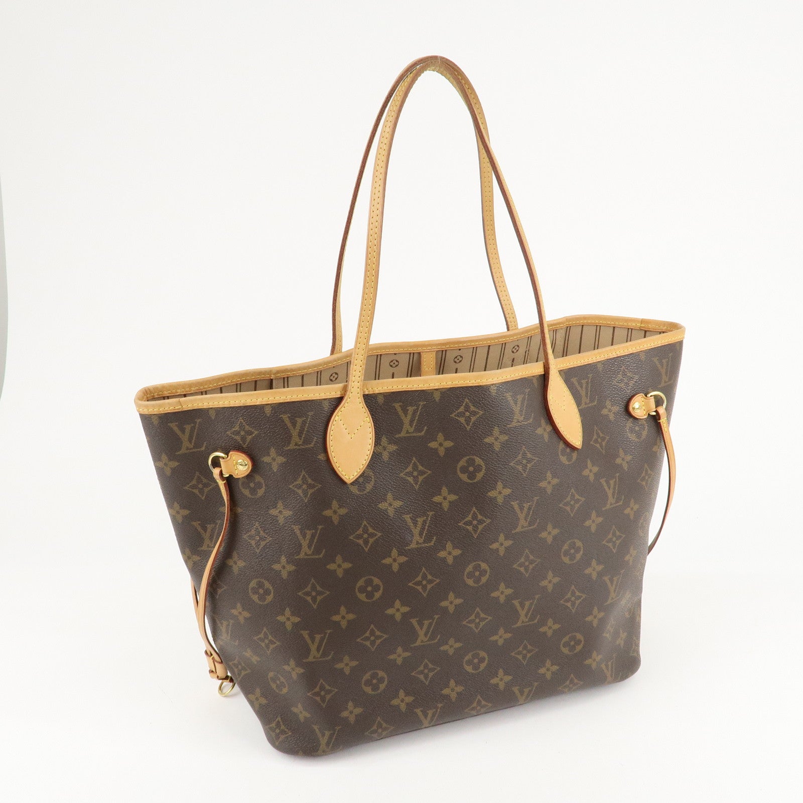 Louis Vuitton Monogram Neverfull MM Tote Bag Brown M40156