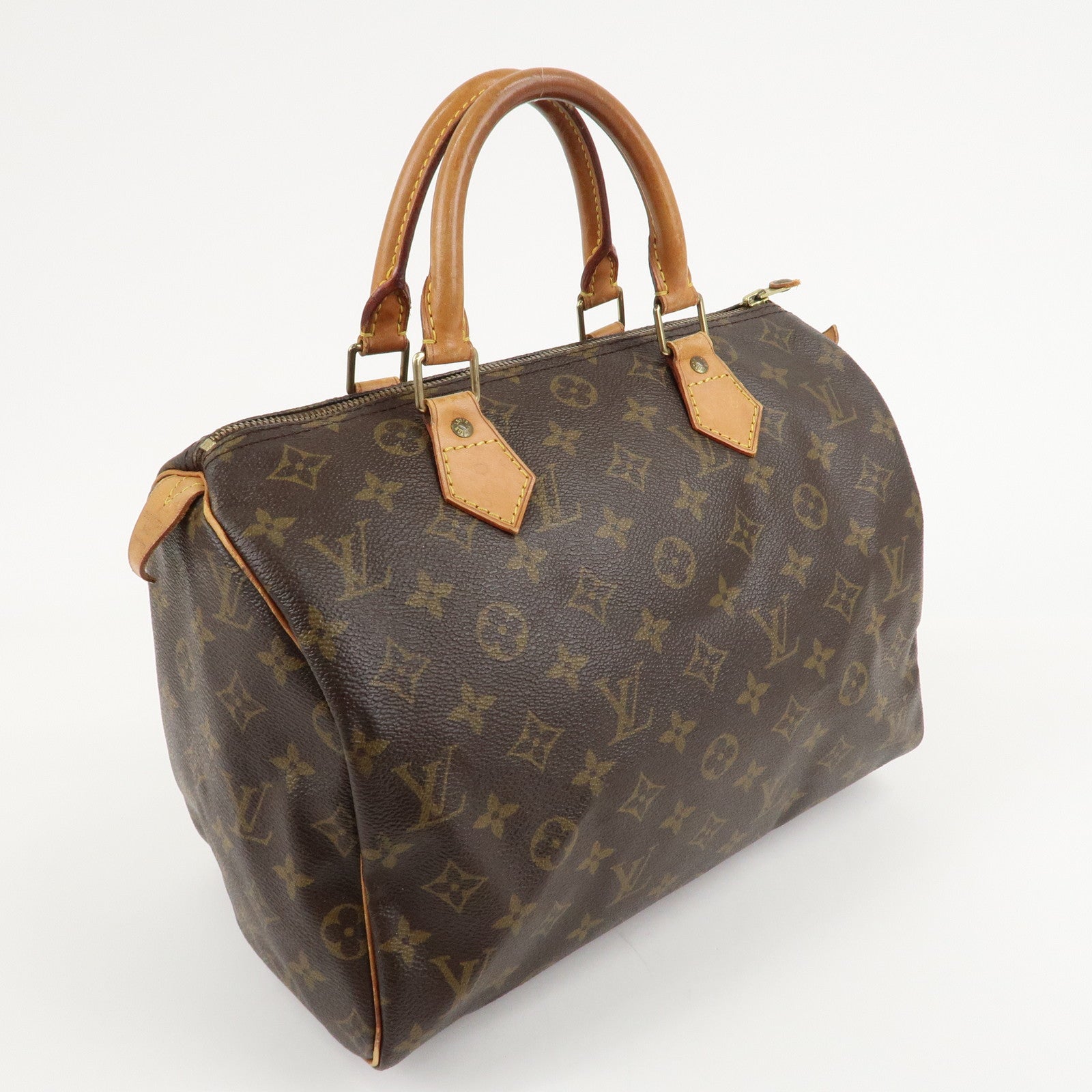 Louis Vuitton Monogram Speedy 30 Hand Bag Boston Bag M41526 Used