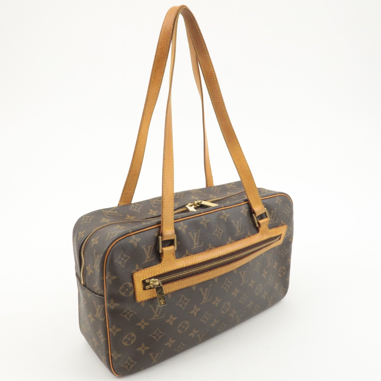 Louis Vuitton Monogram Cite GM Boston Hand Bag Brown M51181