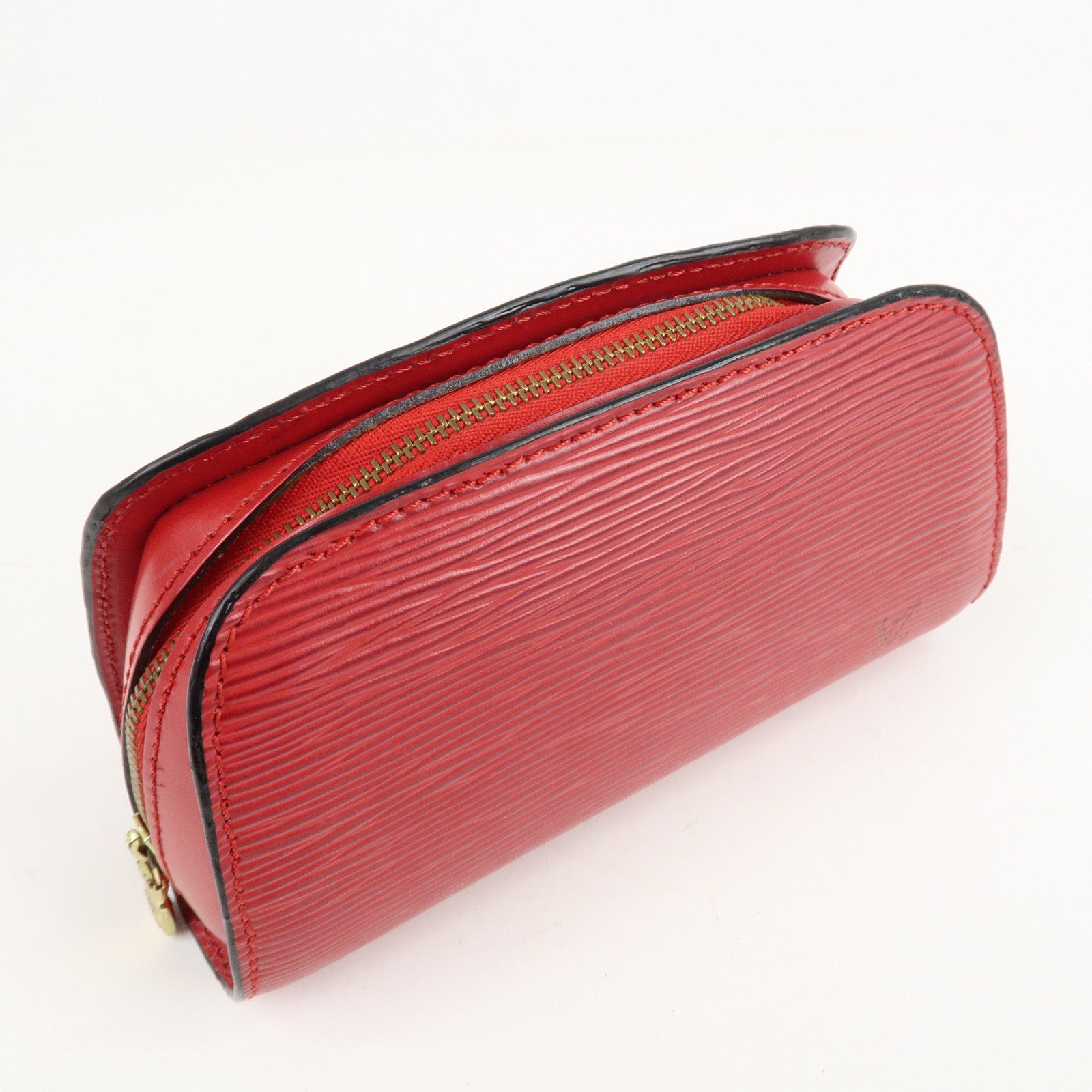 Louis Vuitton Epi Dauphine PM Pouch M48447 Castillian Red Used