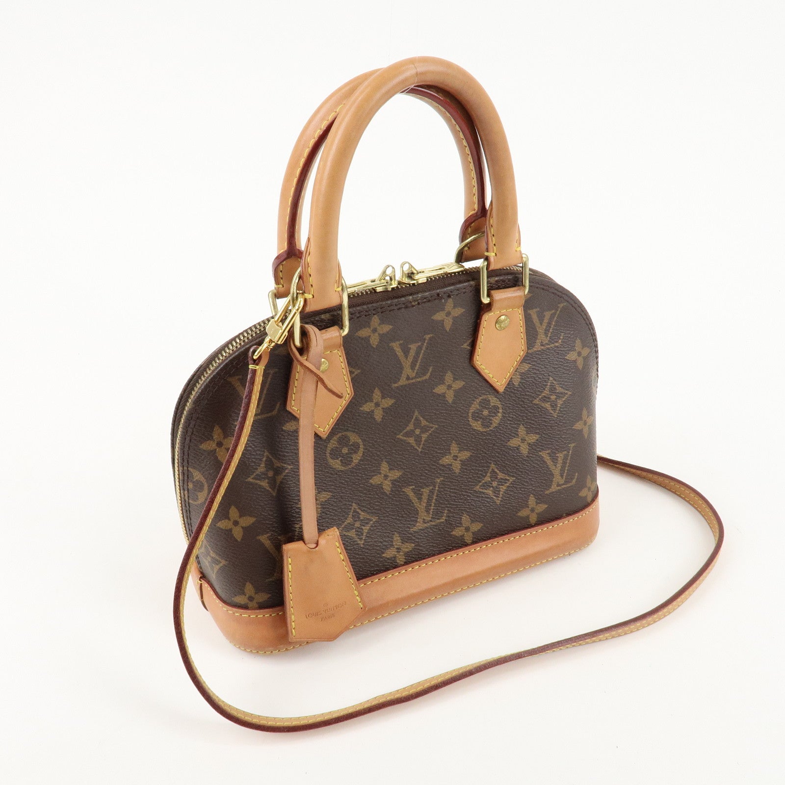 Louis Vuitton Monogram Alma BB 2Way Hand Bag Shoulder Bag M53152 Used