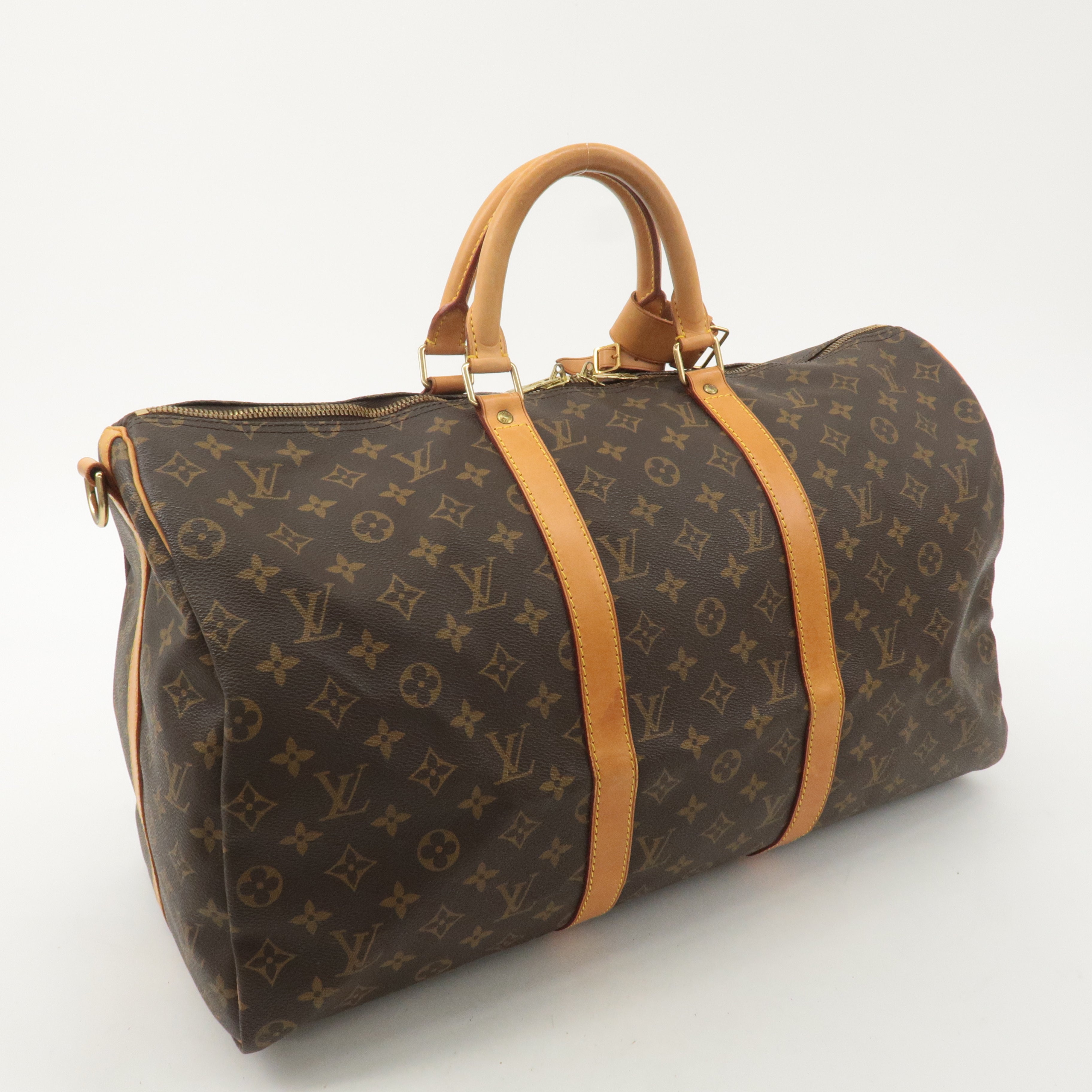 Louis Vuitton Monogram Keep All Bandoulier 50 Boston Bag M41416