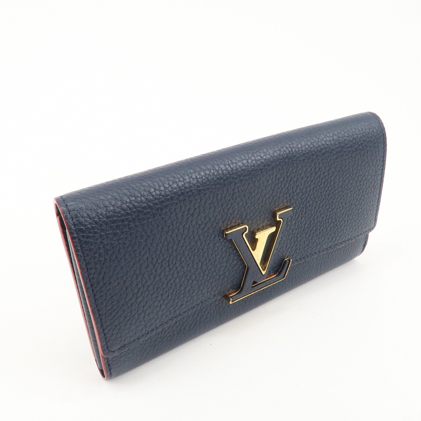 Louis Vuitton Portefeuille Capucines Long Wallet Navy M63739