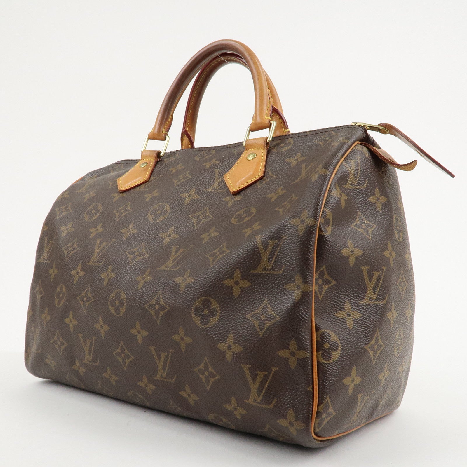 Louis Vuitton Monogram Speedy 30 Hand Bag Boston Bag M41108 Used