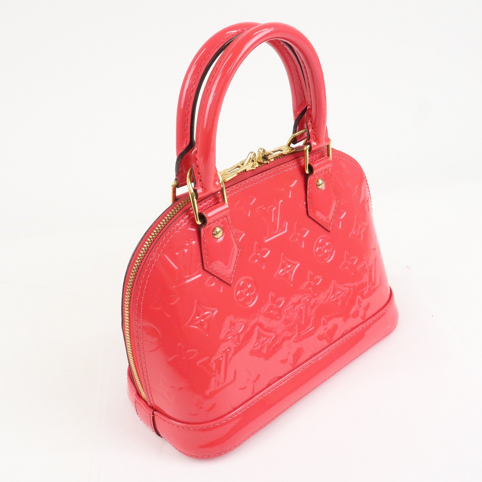 Louis Vuitton Monogram Vernis Alma BB 2Way Bag Rose Indien M91771 Used