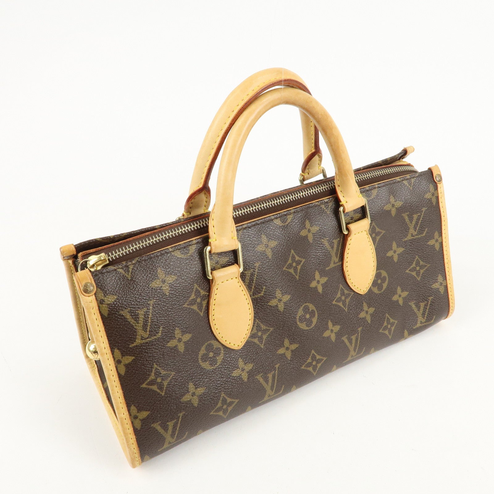 Louis Vuitton Monogram Popincourt Hand Bag Brown M40009 Used