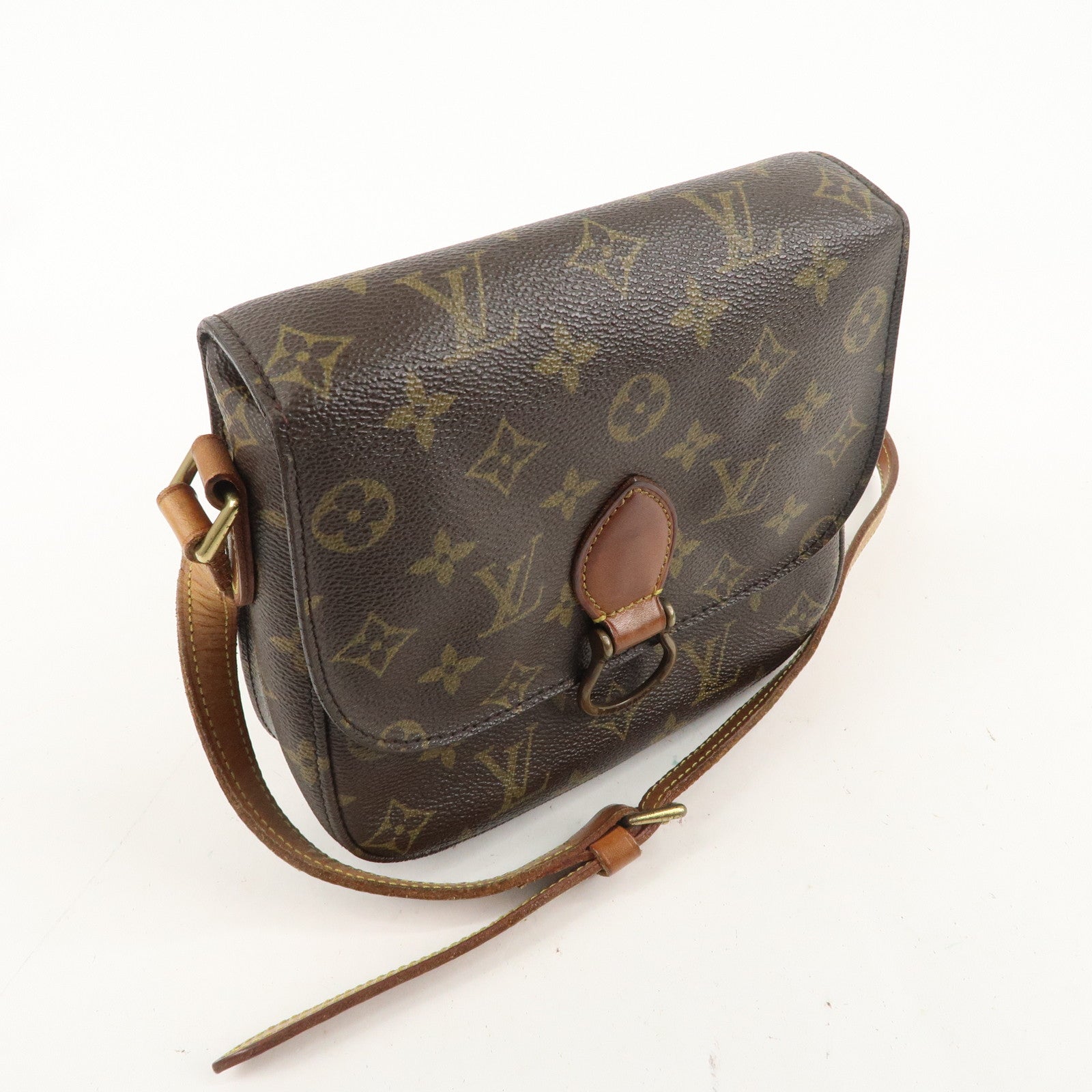 Louis Vuitton Monogram Saint Cloud MM Shoulder Bag Brown M51243