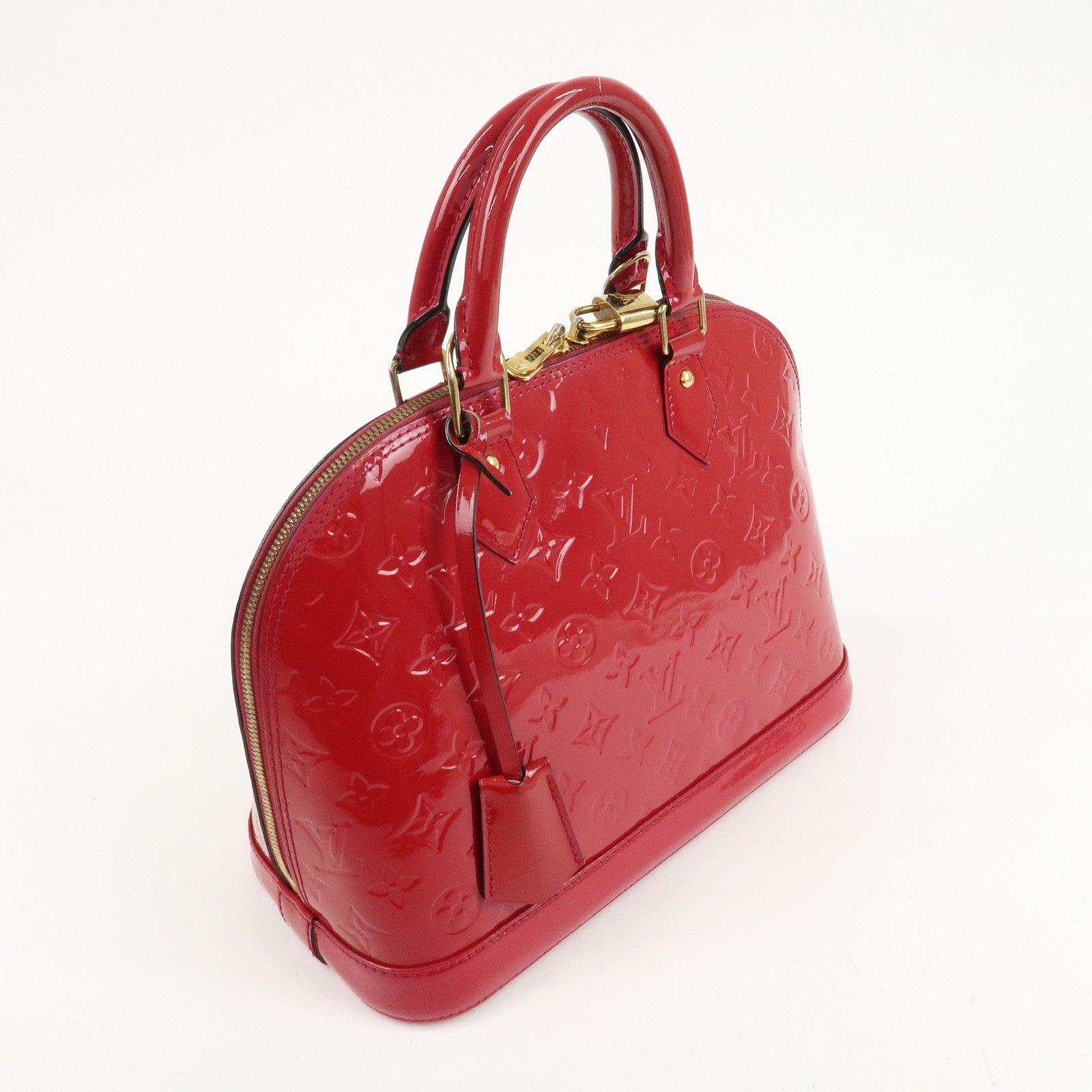 Louis Vuitton Monogram Vernis Alma PM Hand Bag Rose Indien M91770