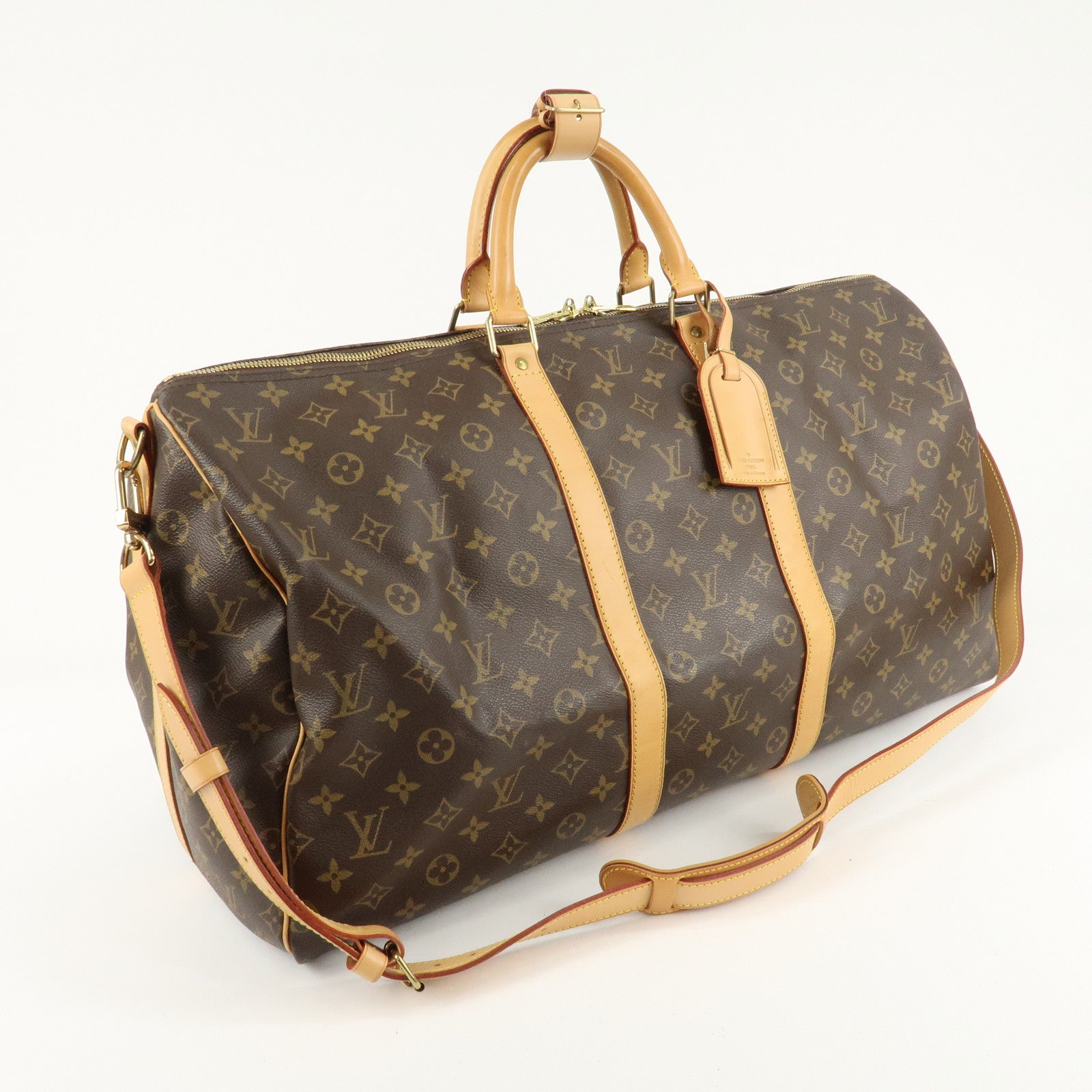 Louis Vuitton Monogram Keep All Bandouliere 55 Boston Bag M41414 Used