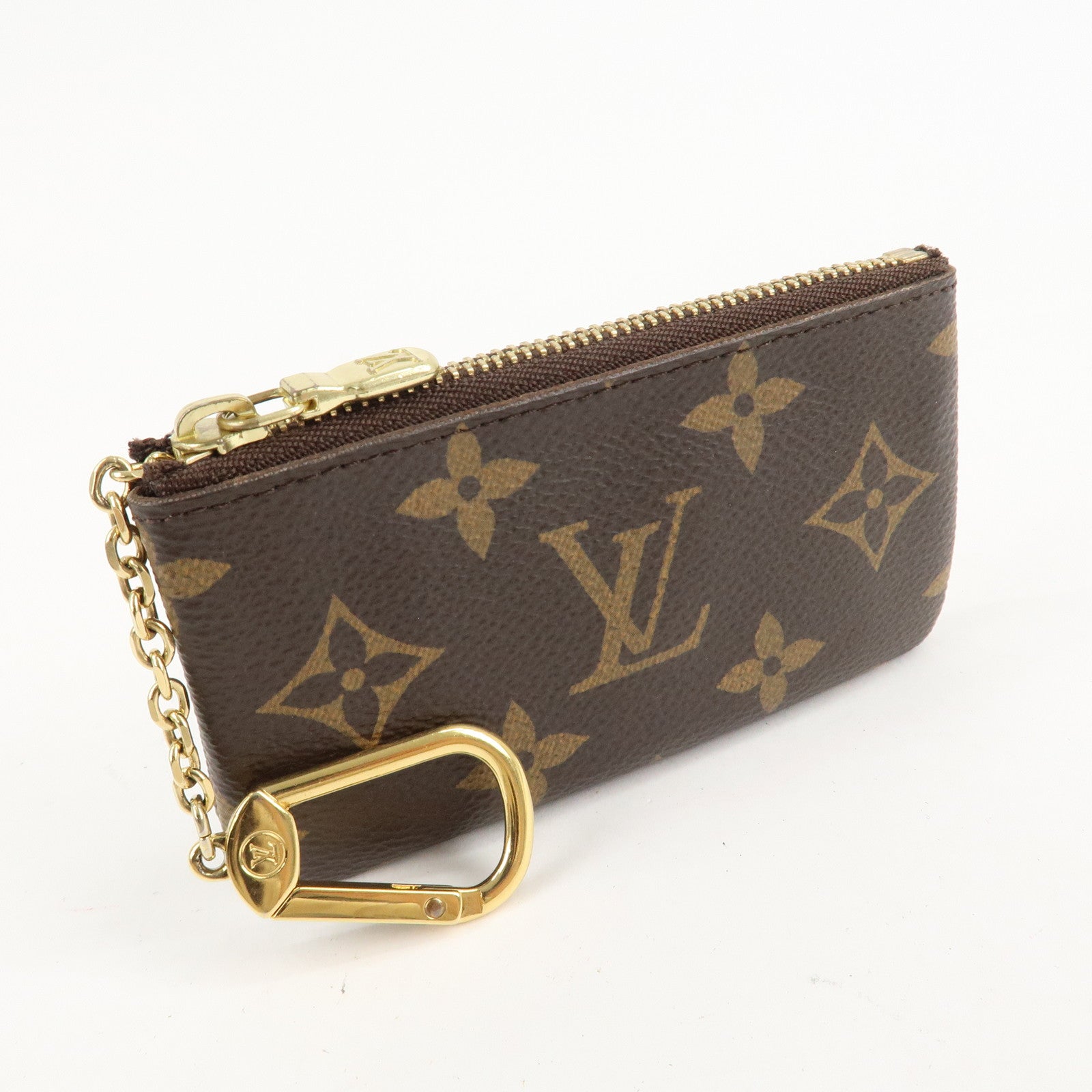 Louis Vuitton Monogram Pochette Cles Coin Case Key Case  M62650 Used