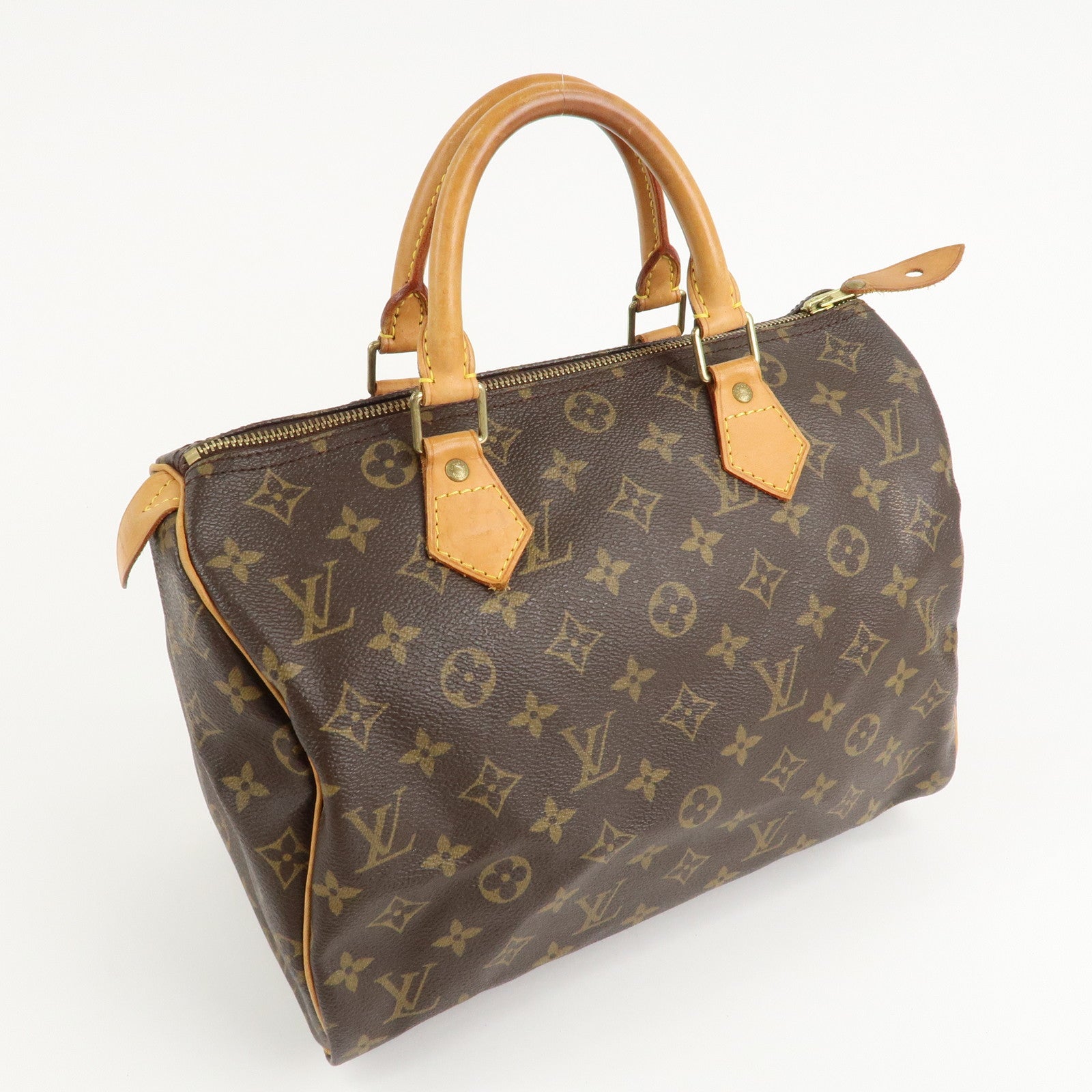 Louis Vuitton Monogram Speedy 30 Hand Bag Boston Bag M41108 Used