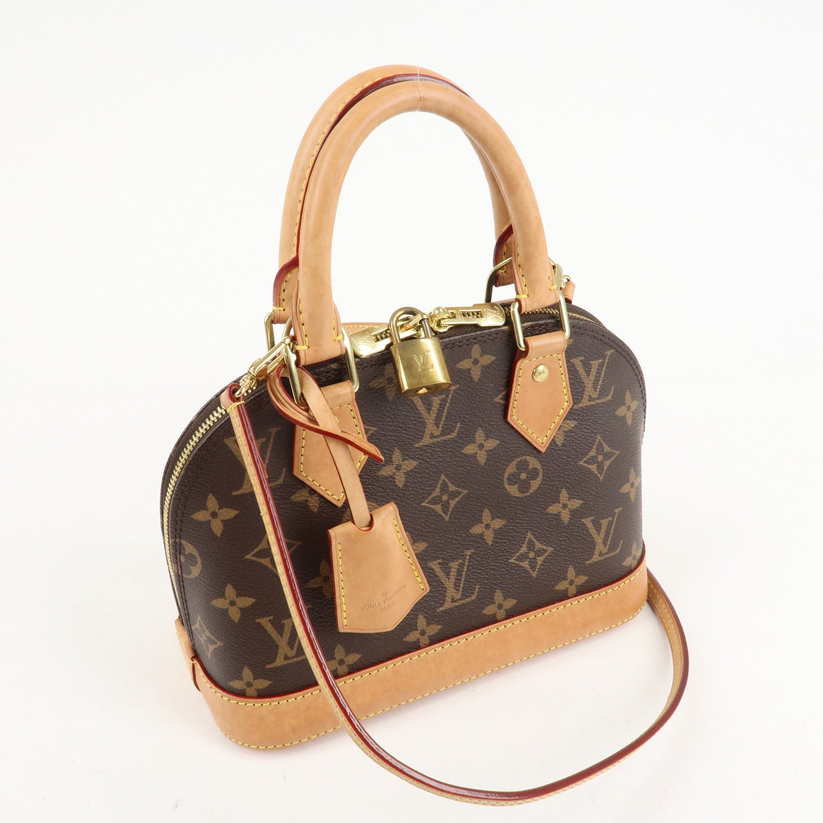 Louis Vuitton Monogram Alma BB 2 Way Hand Bag M53152 Used