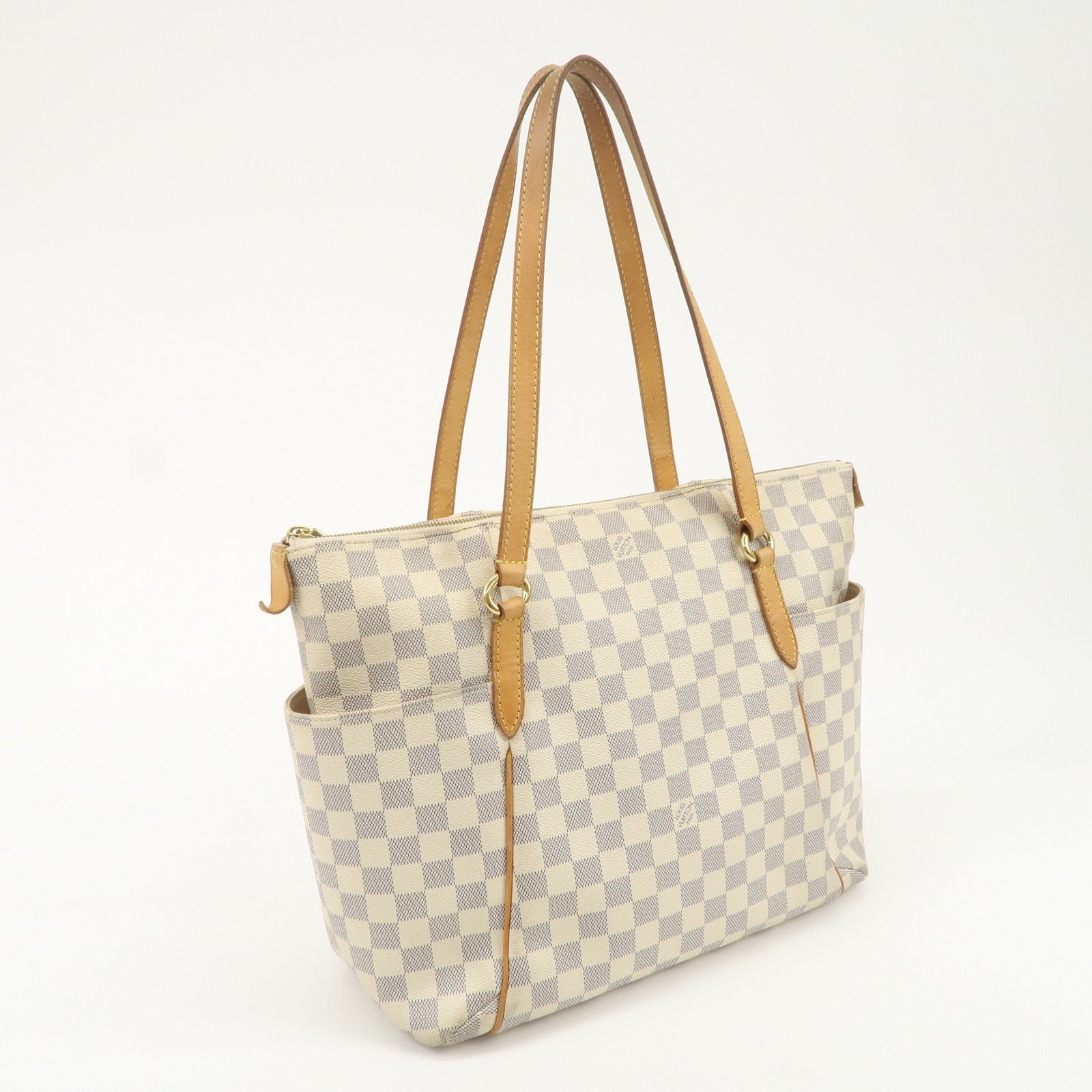 Louis Vuitton Damier Azur Totally MM Tote Bag N51262 Used