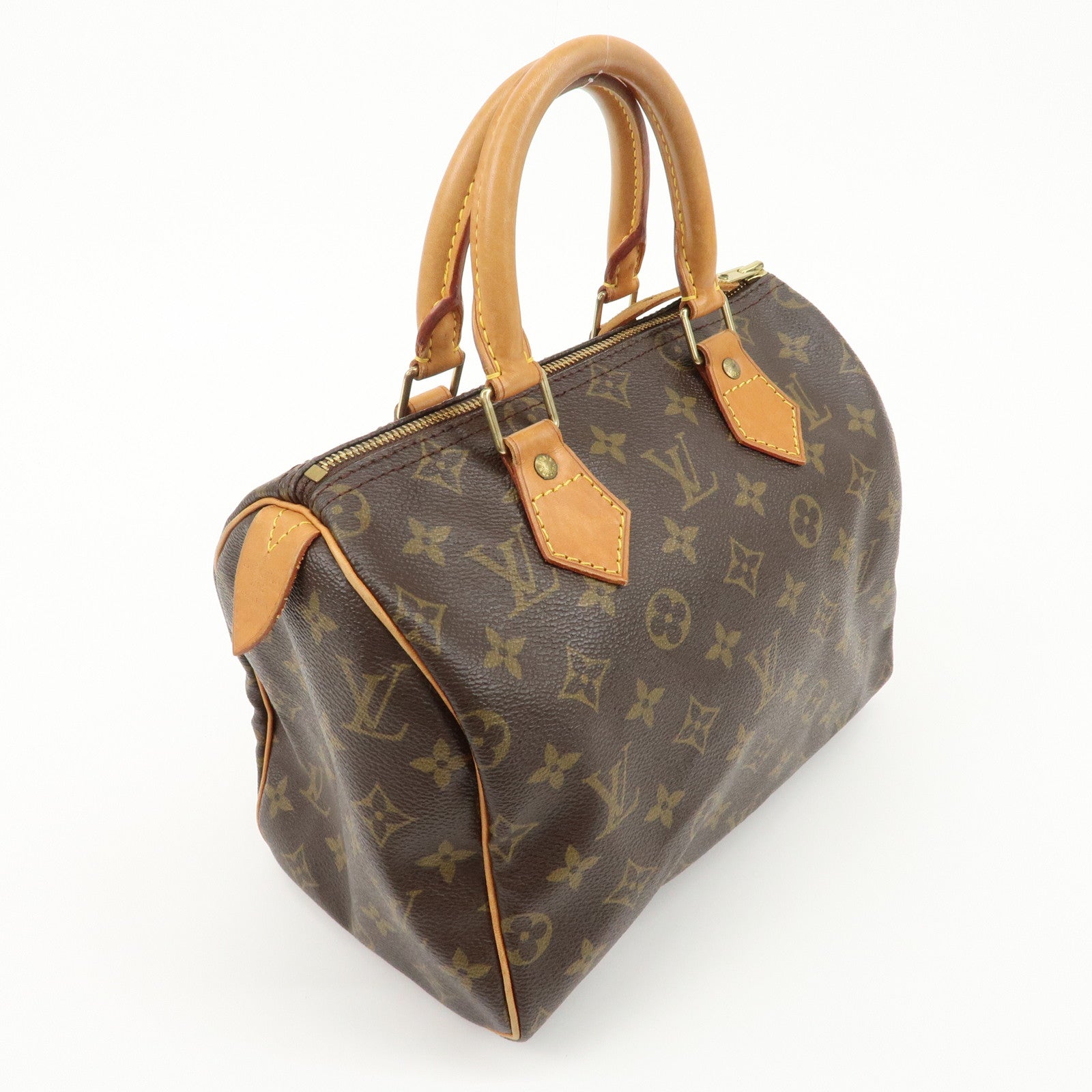 Louis Vuitton Monogram Speedy 25 Hand Bag Boston Bag M41528 Used