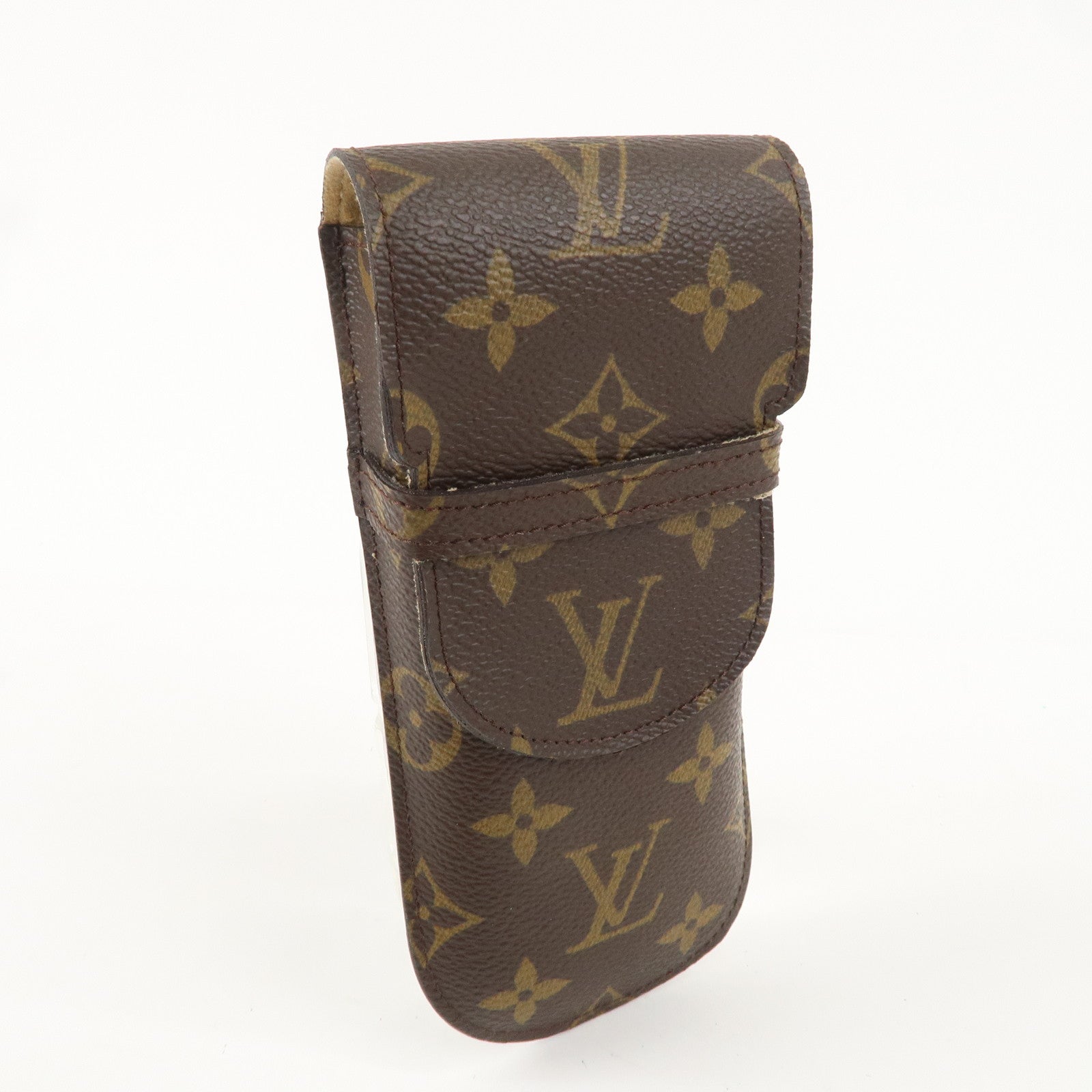 Louis Vuitton Monogram etui a lunettes lavel Glasses Case M62970