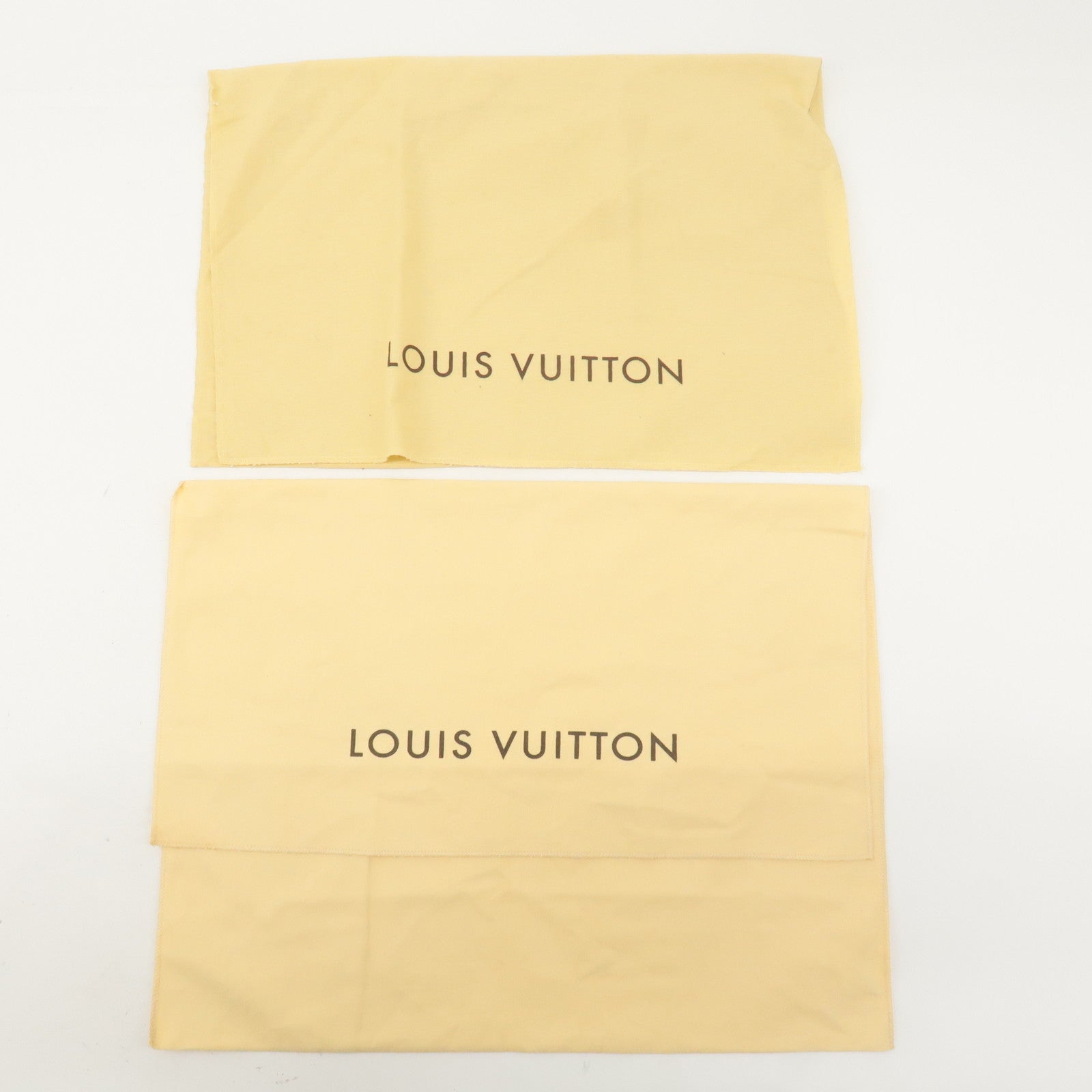 Louis Vuitton Set of 10 Dust Bag Storage Bag Flap Beige