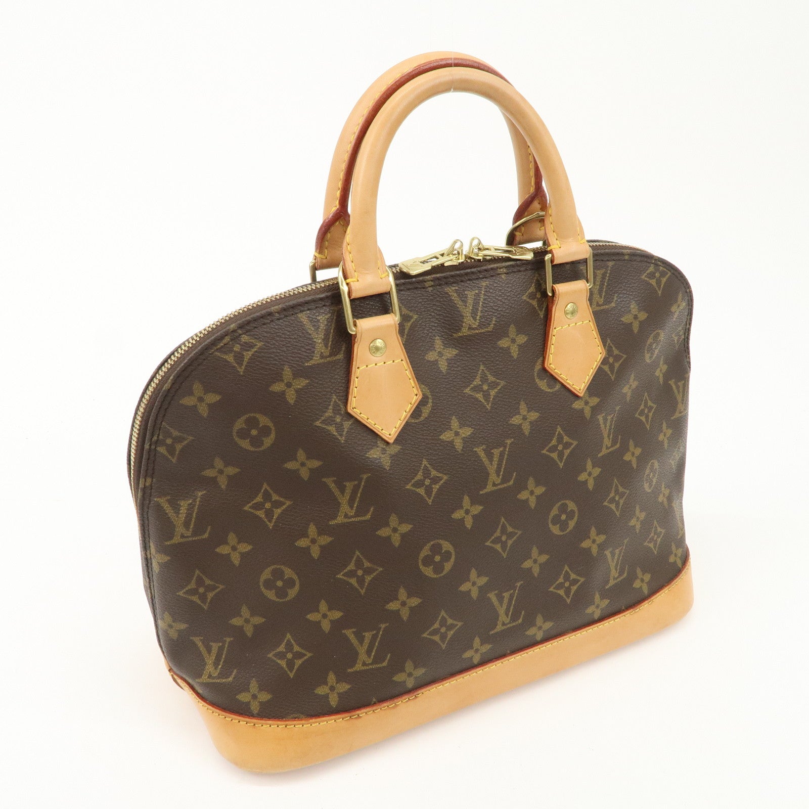 Louis Vuitton Monogram Alma Hand Bag Brown M51130