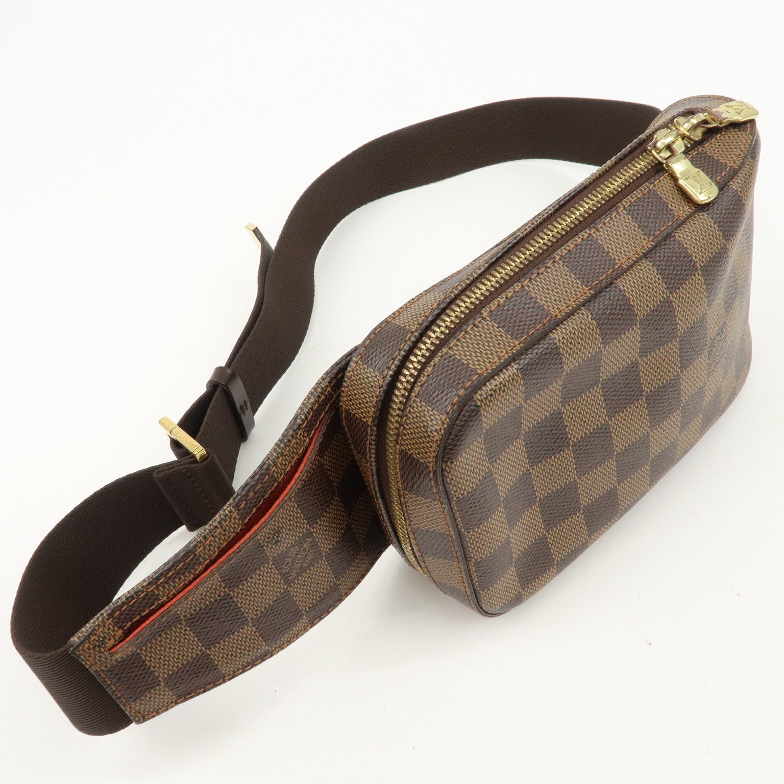 Louis Vuitton Damier  Ebene Geronimos Body Waist Bag Brown N51994 Used