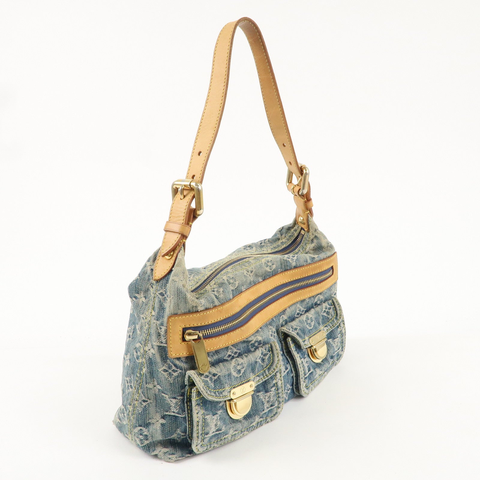 Louis Vuitton Monogram Denim Baggy PM Shoulder Bag M95049