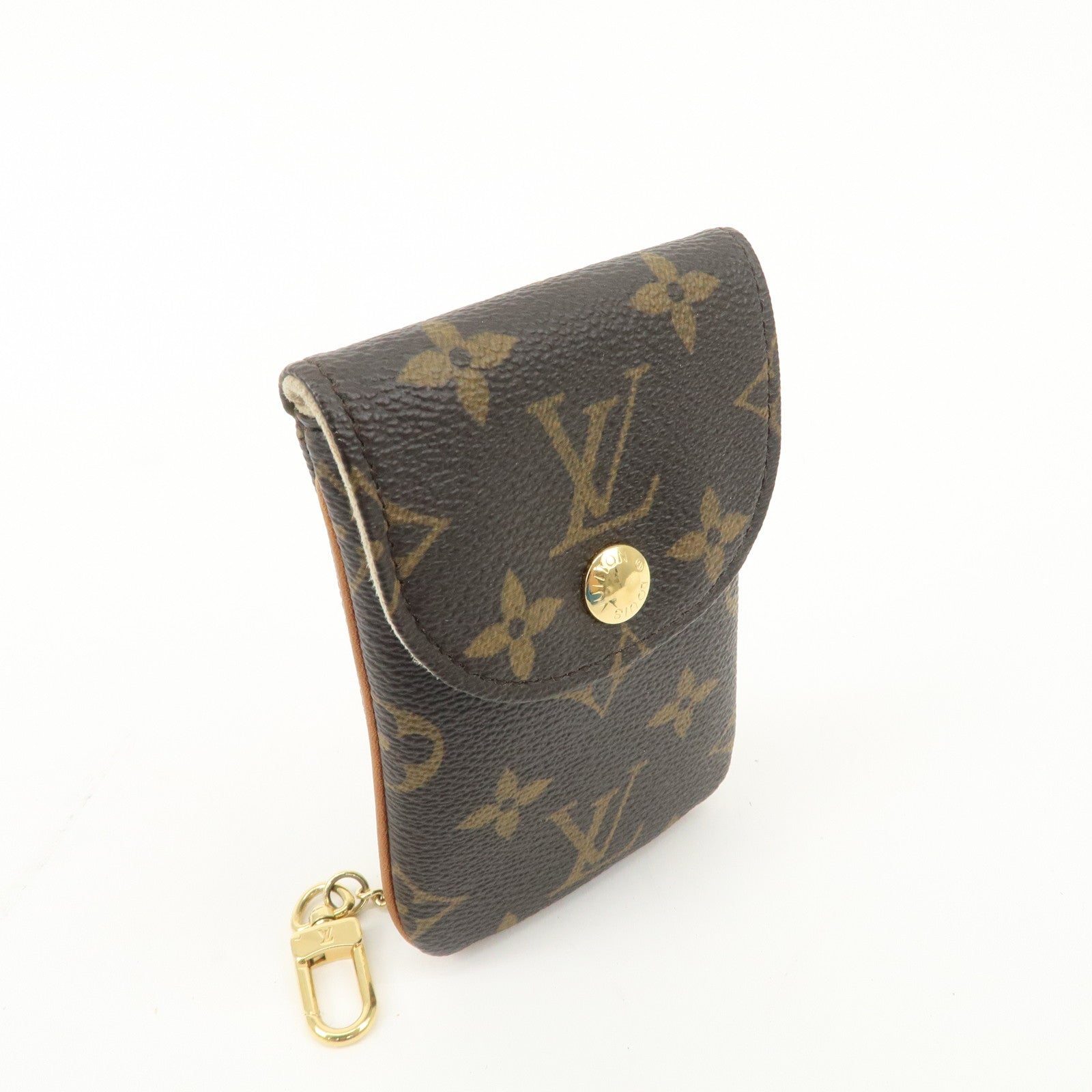 Louis Vuitton Monogram Etui Telefonne MM Brown M66546 Used