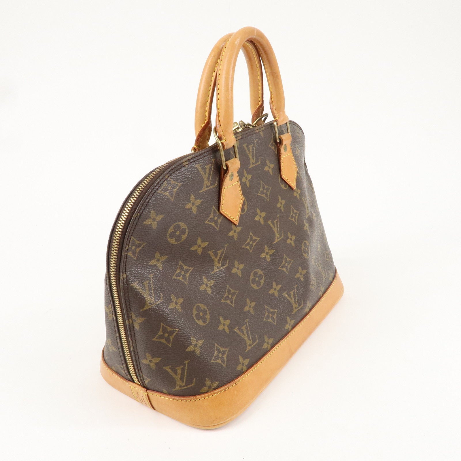 Louis Vuitton Monogram Alma Hand Bag Brown M51130