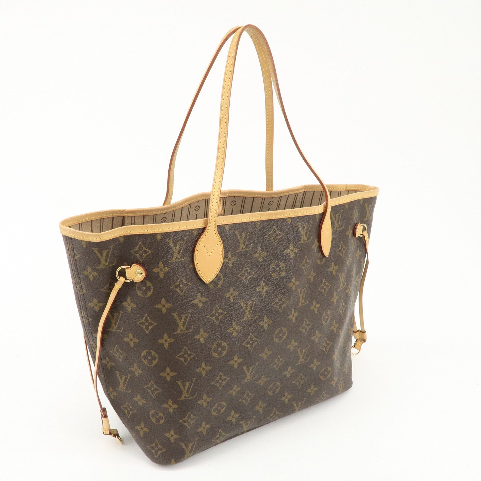 Louis Vuitton Monogram Neverfull MM Tote Bag Brown M40156