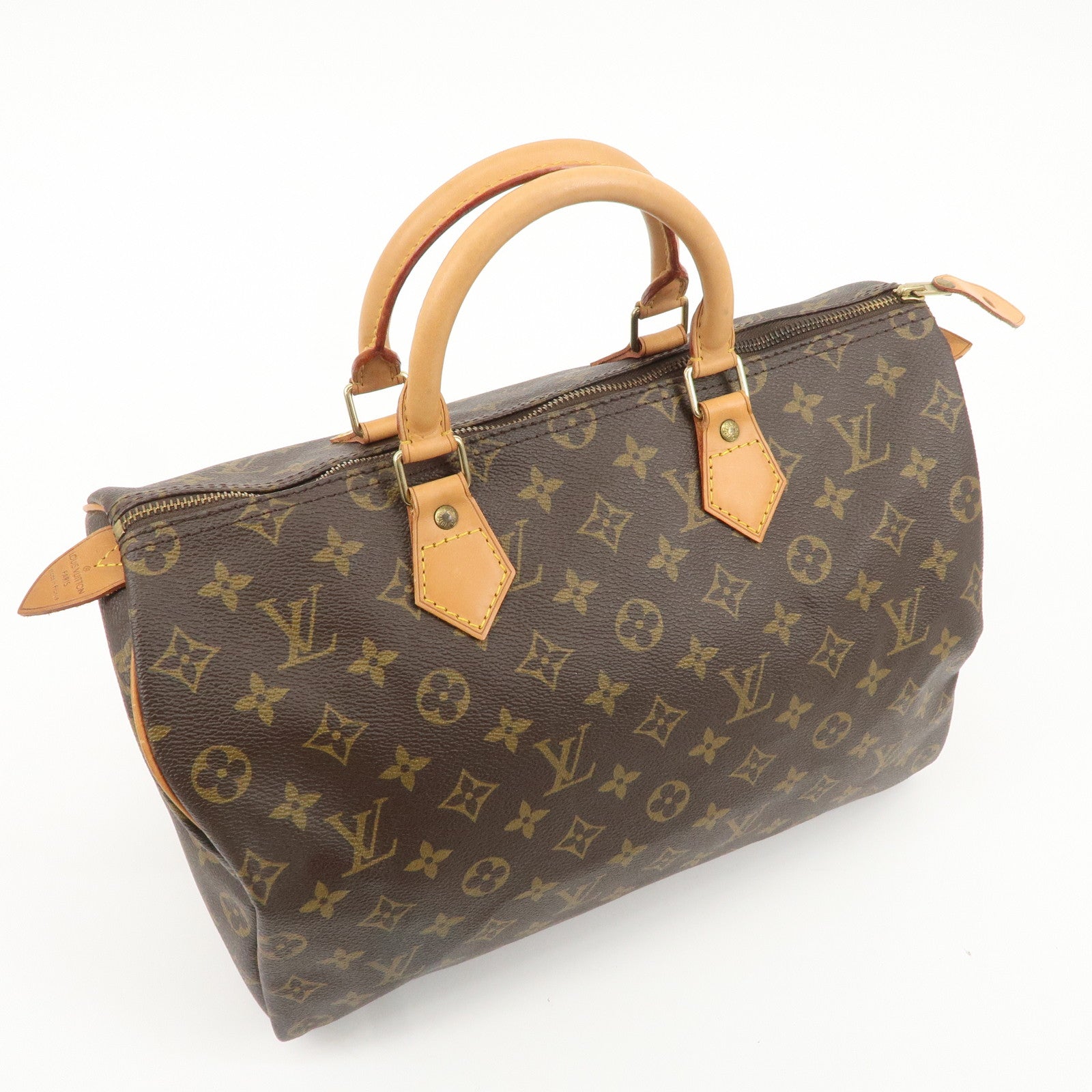 Louis Vuitton Monogram Speedy 35 Hand Bag Boston Bag M41524 Used