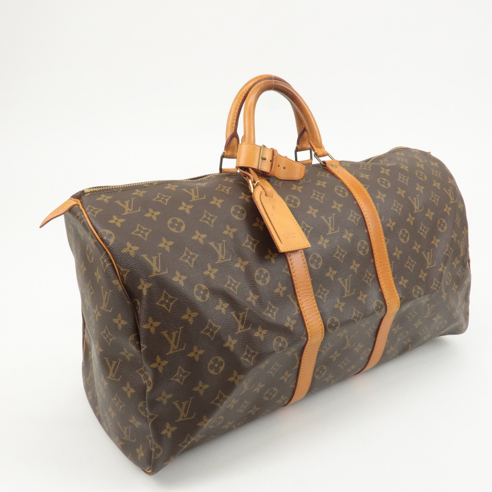 Louis Vuitton Monogram Keep All 55 Boston Bag Brown M41424