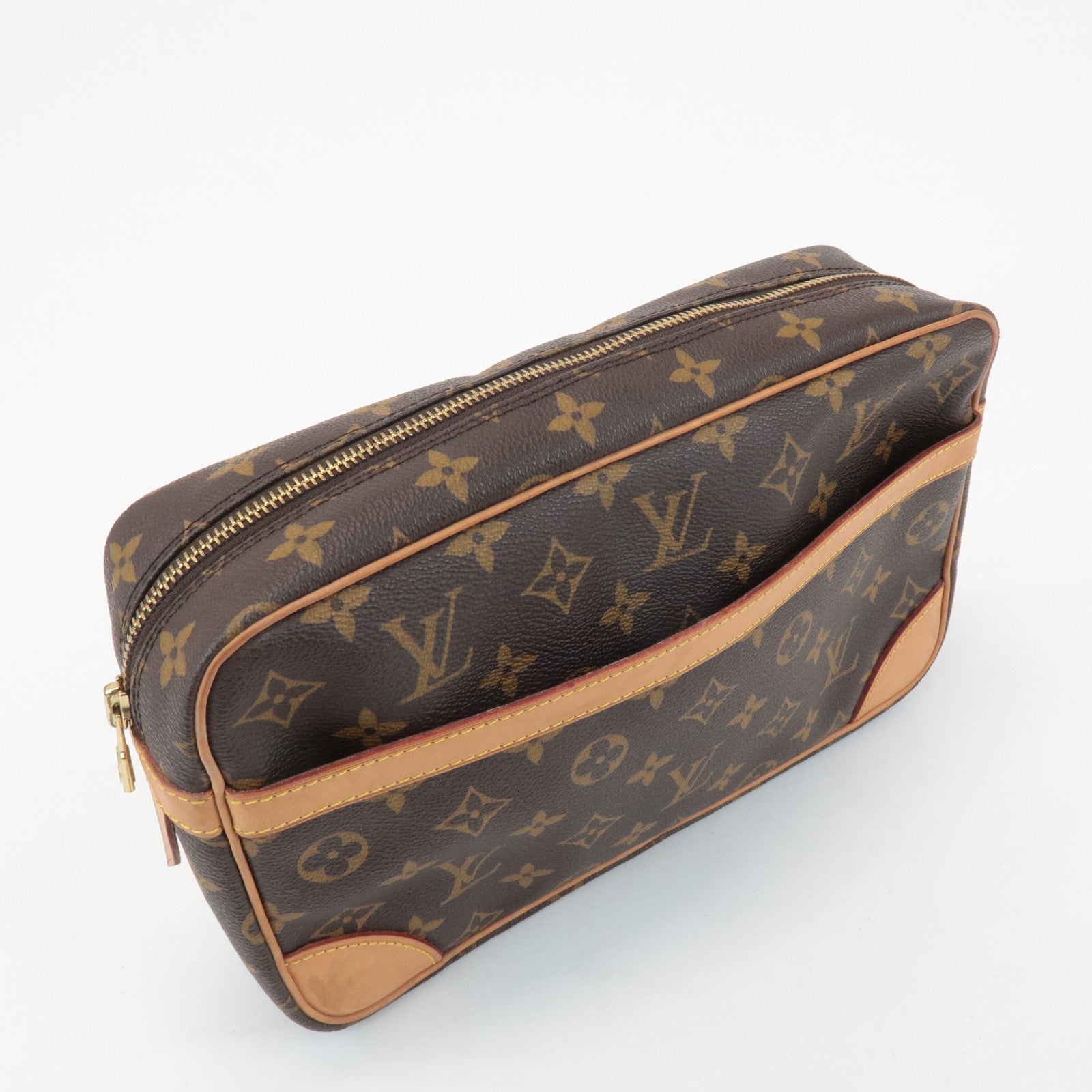 Louis Vuitton Monogram Compiegne 28 Pouch Clutch Bag M51845 Used