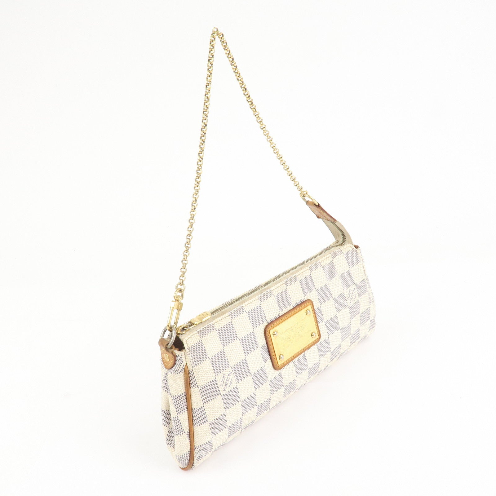 Louis Vuitton Damier Azur Eva 2 Way Pouch Shoulder Bag N55214 Used