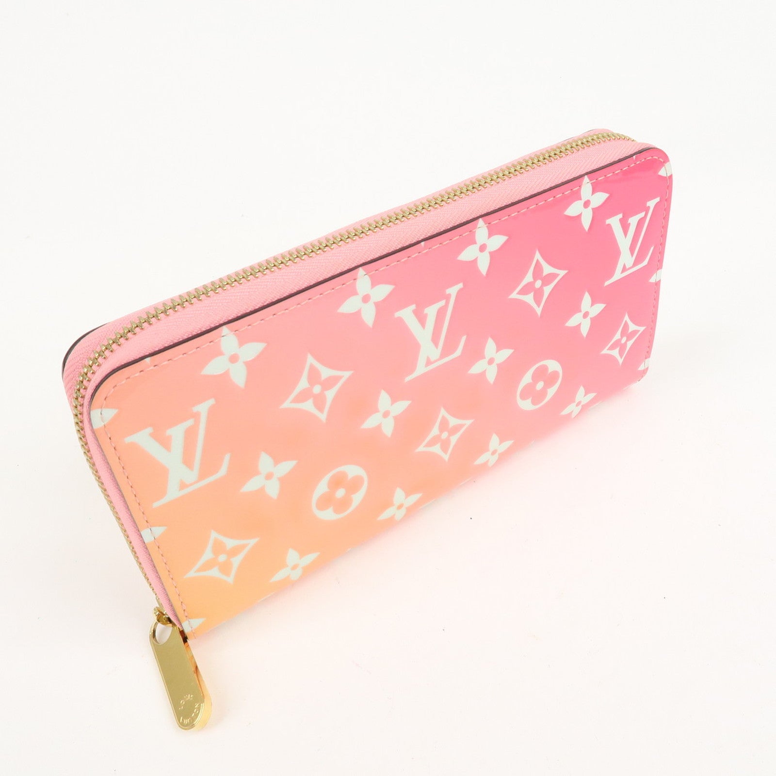 Louis Vuitton Monogram Vernis Zippy Wallet Sunrise Gradient Used