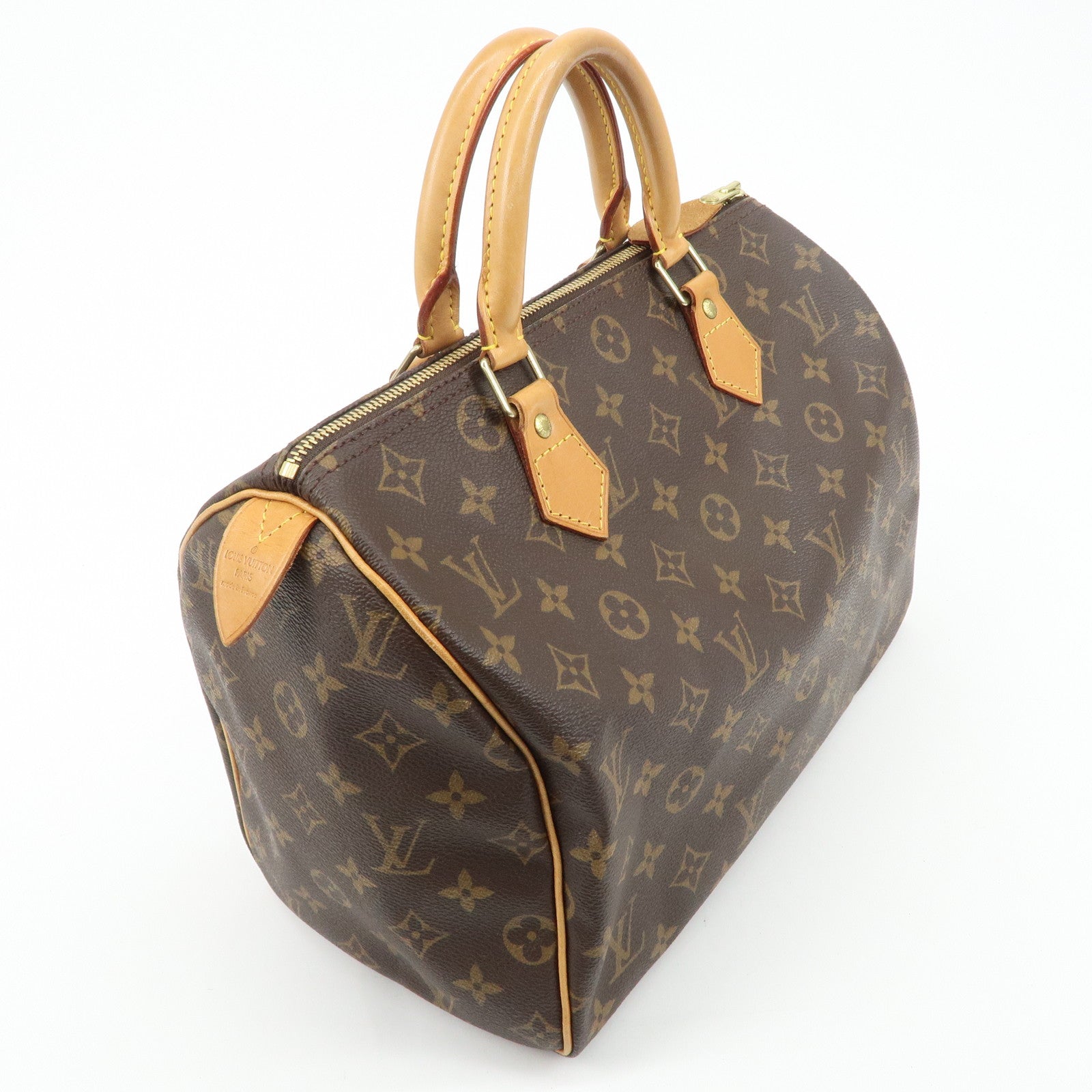 Louis Vuitton Monogram Speedy 30 Hand Bag Boston Bag M41526 Used