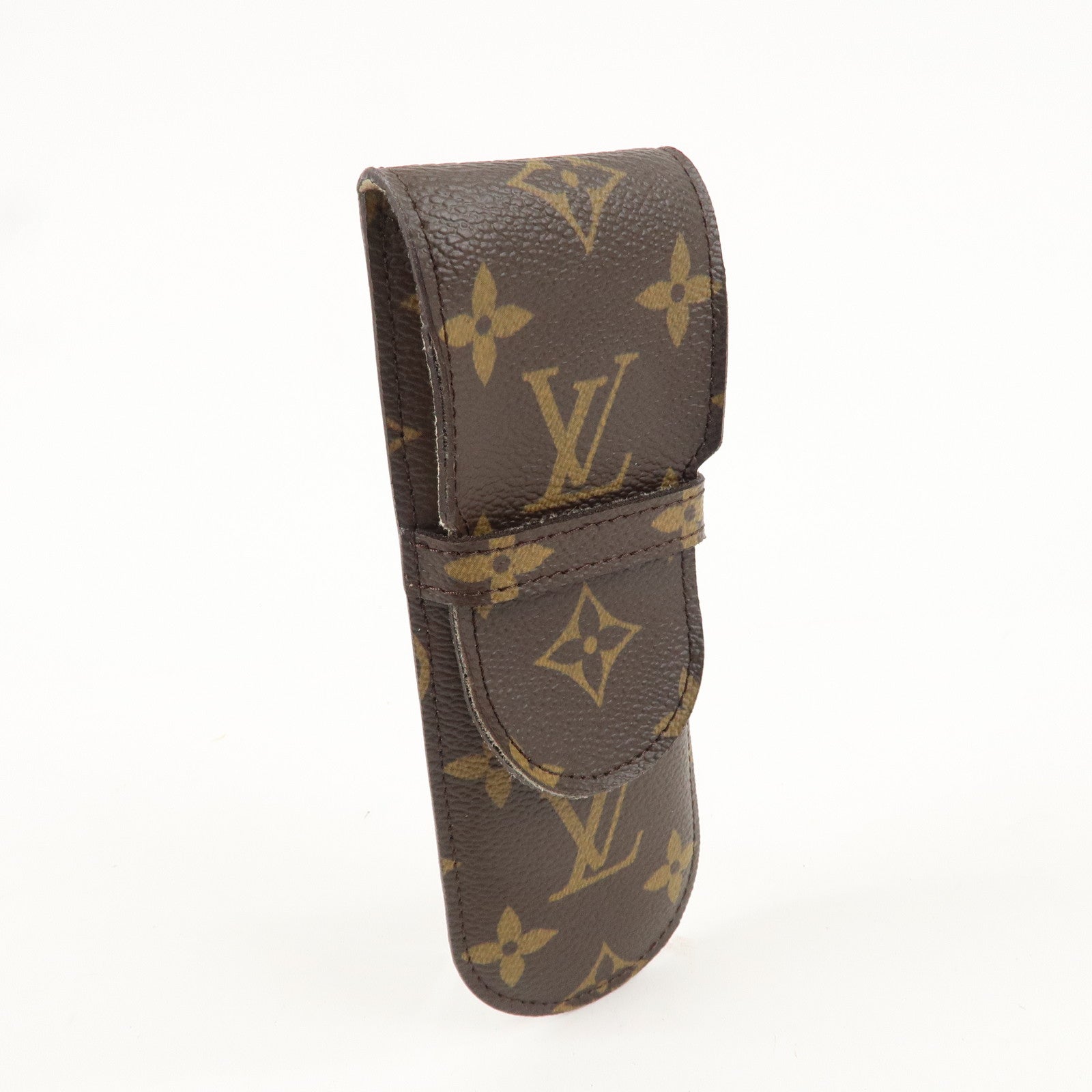 Louis Vuitton Monogram Etui Stilo Pen Case Brown M62990