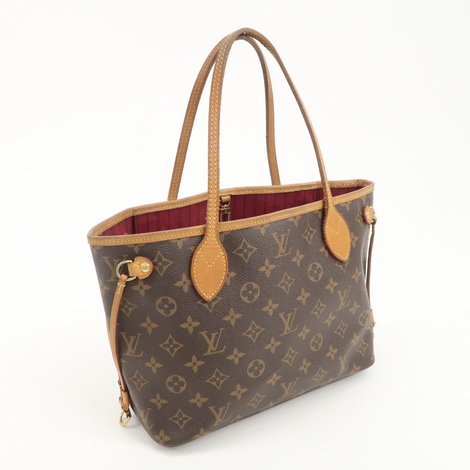 Louis Vuitton Monogram Neverfull PM Tote Bag Fuchsia M41001 Used