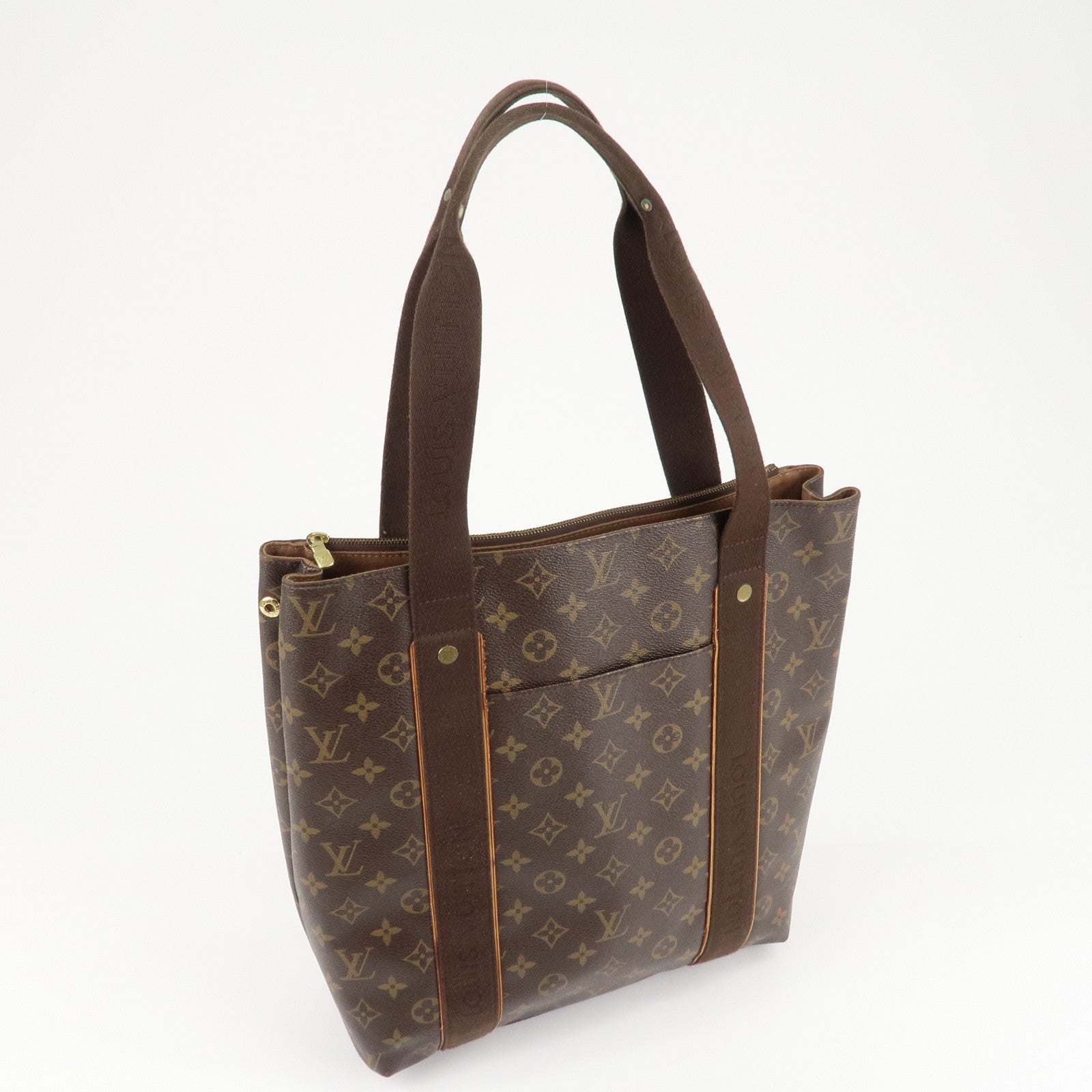 Louis Vuitton Monogram Cabas Beaubourg Tote Bag M53013 Brown Used