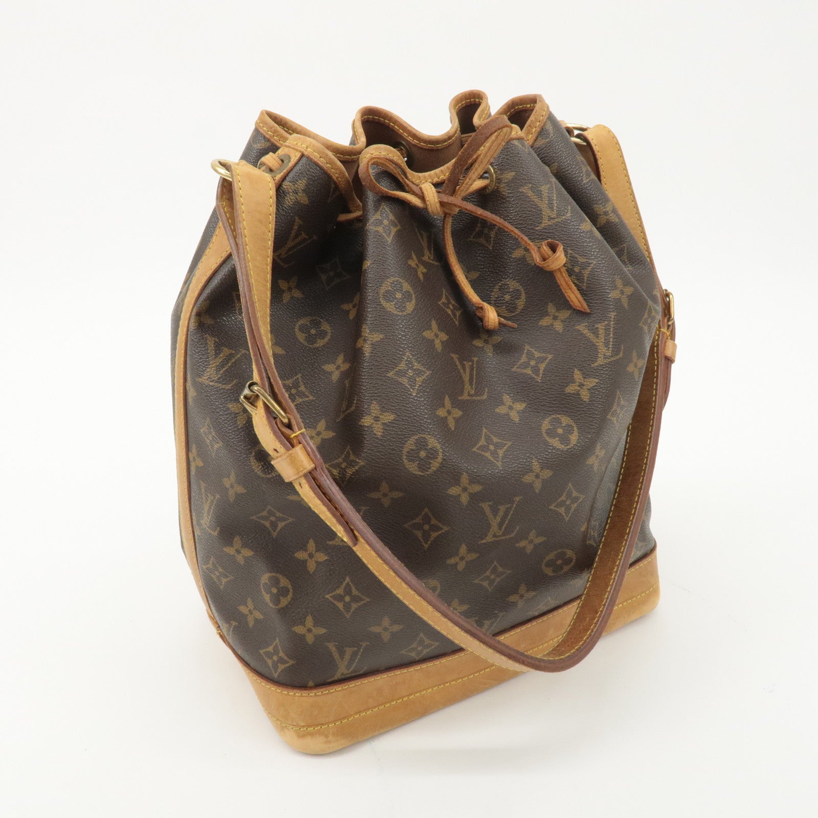 Louis Vuitton Monogram Noe Shoulder Bag Hand Bag Brown M42224 Used