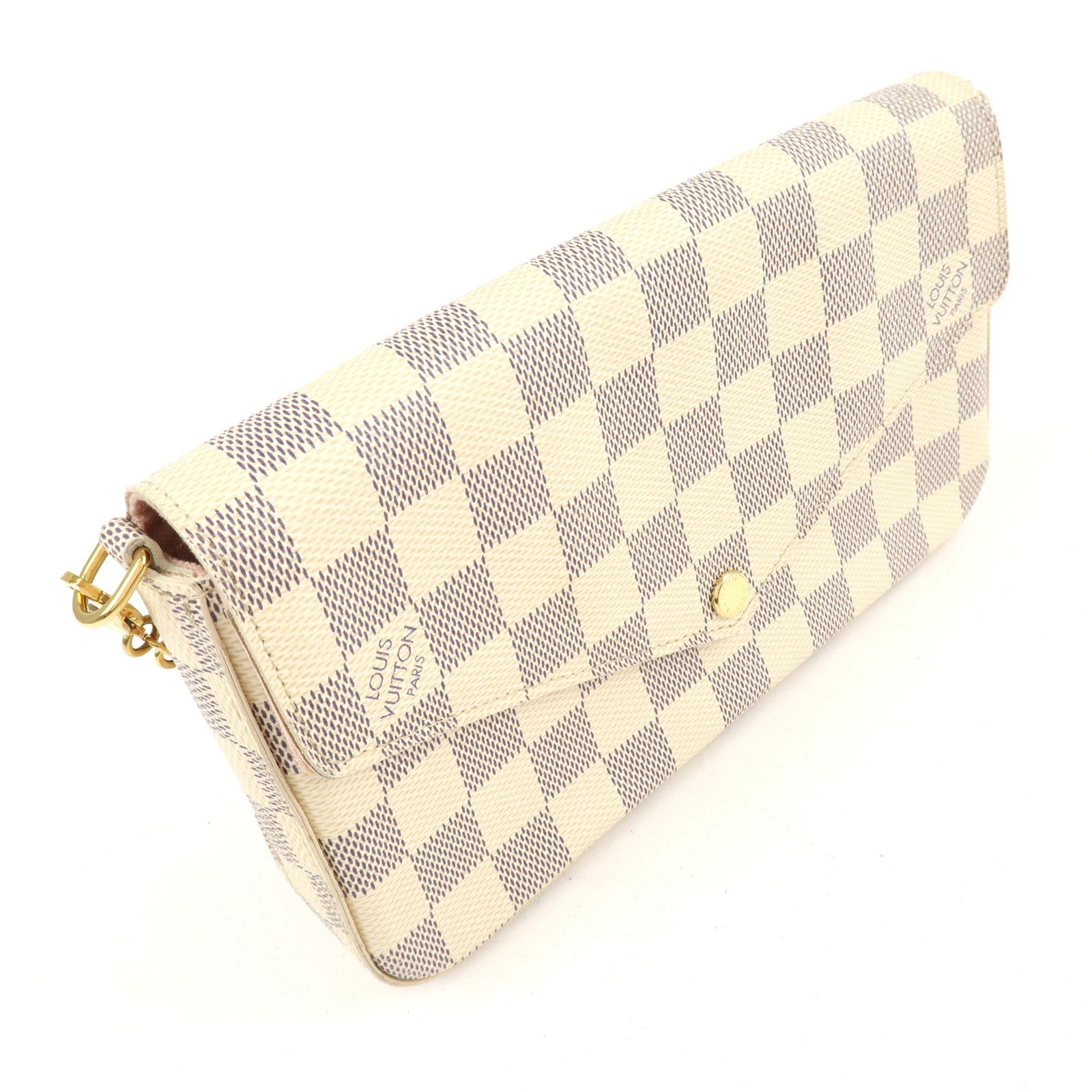 Louis Vuitton Damier Azur Pochette Félicie Shoulder Bag N63106 Used