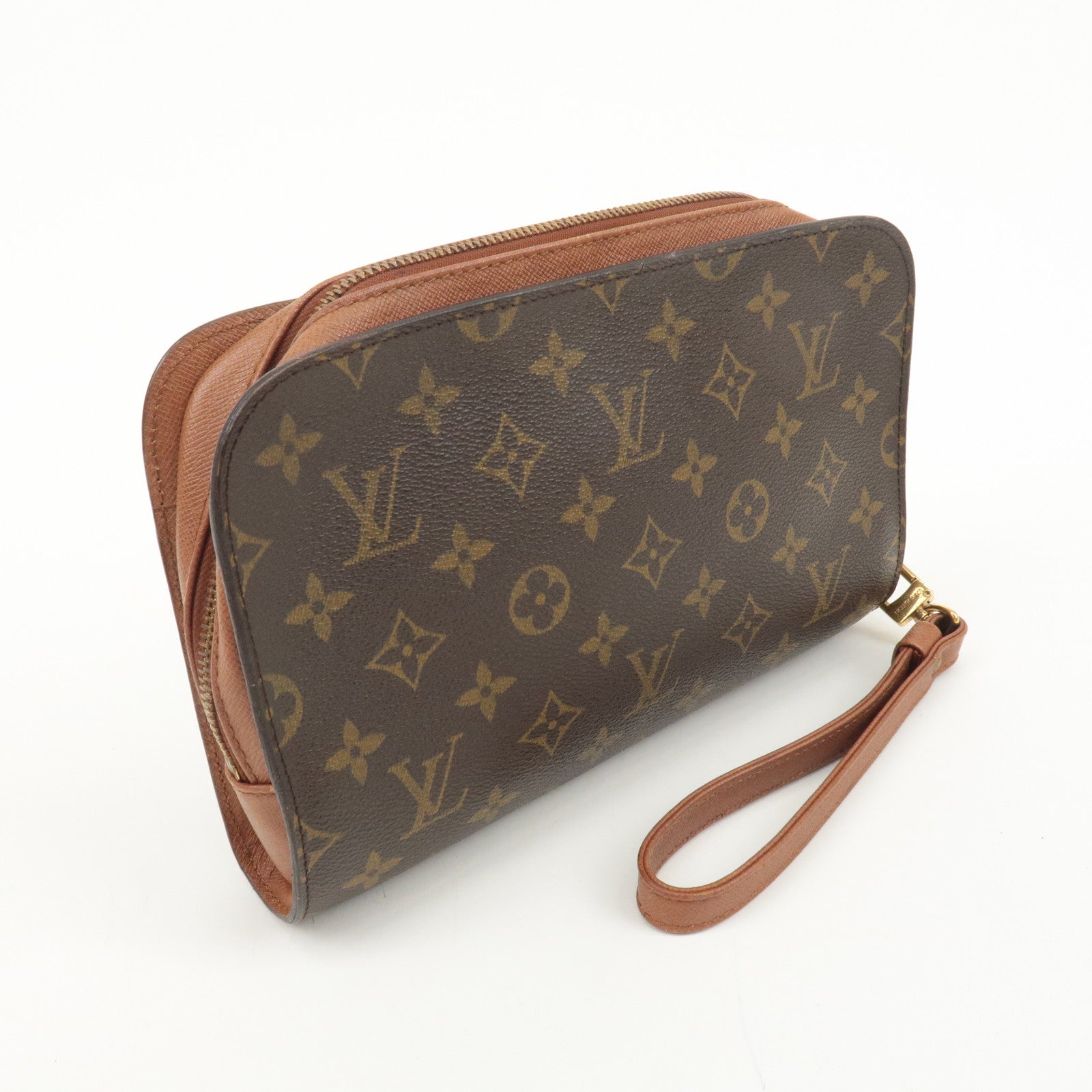 Louis Vuitton Monogram Orsay Clutch Bag Pouch Brown M51790