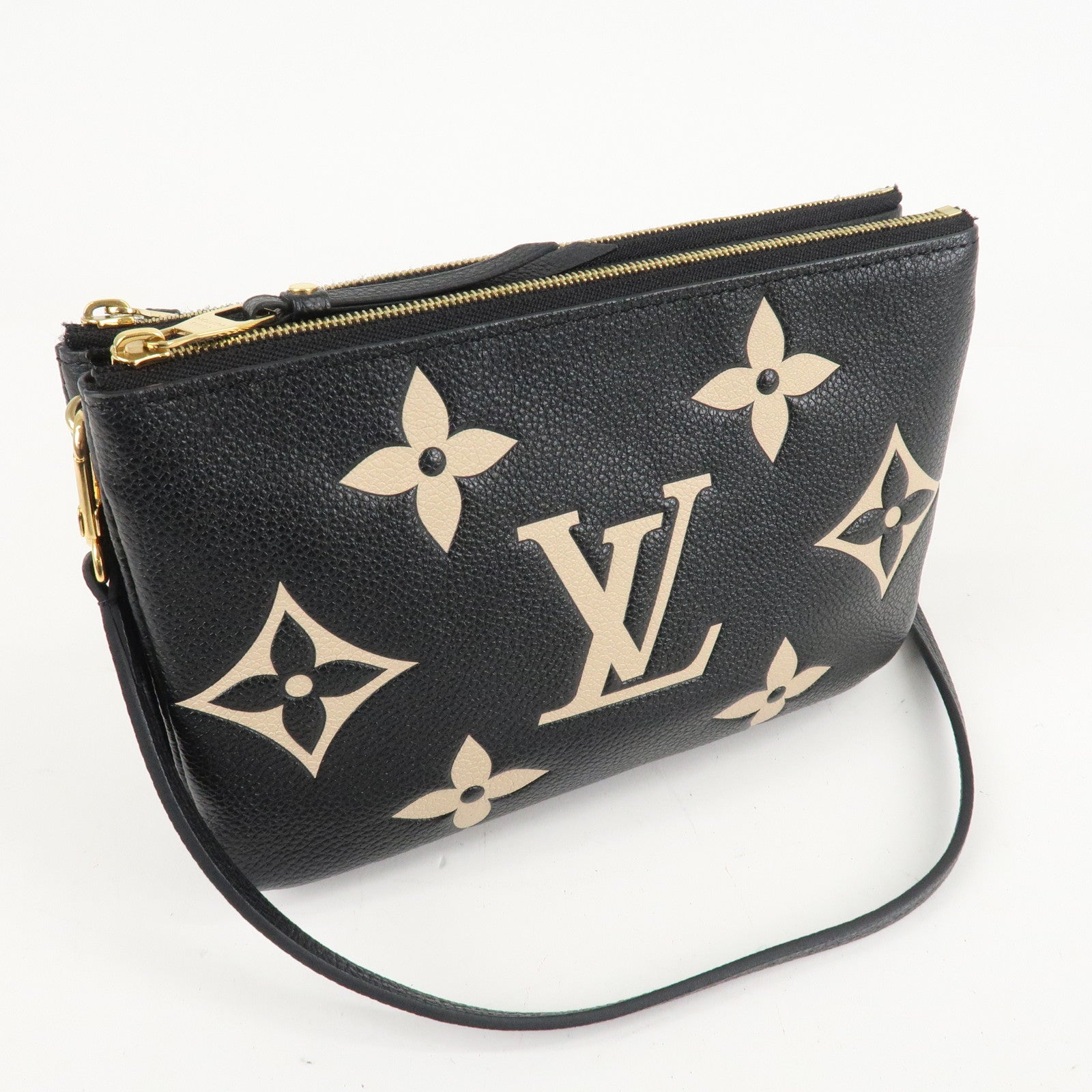 Louis Vuittton Monogram Empreinte Bicolor Pochette Double Zip Used