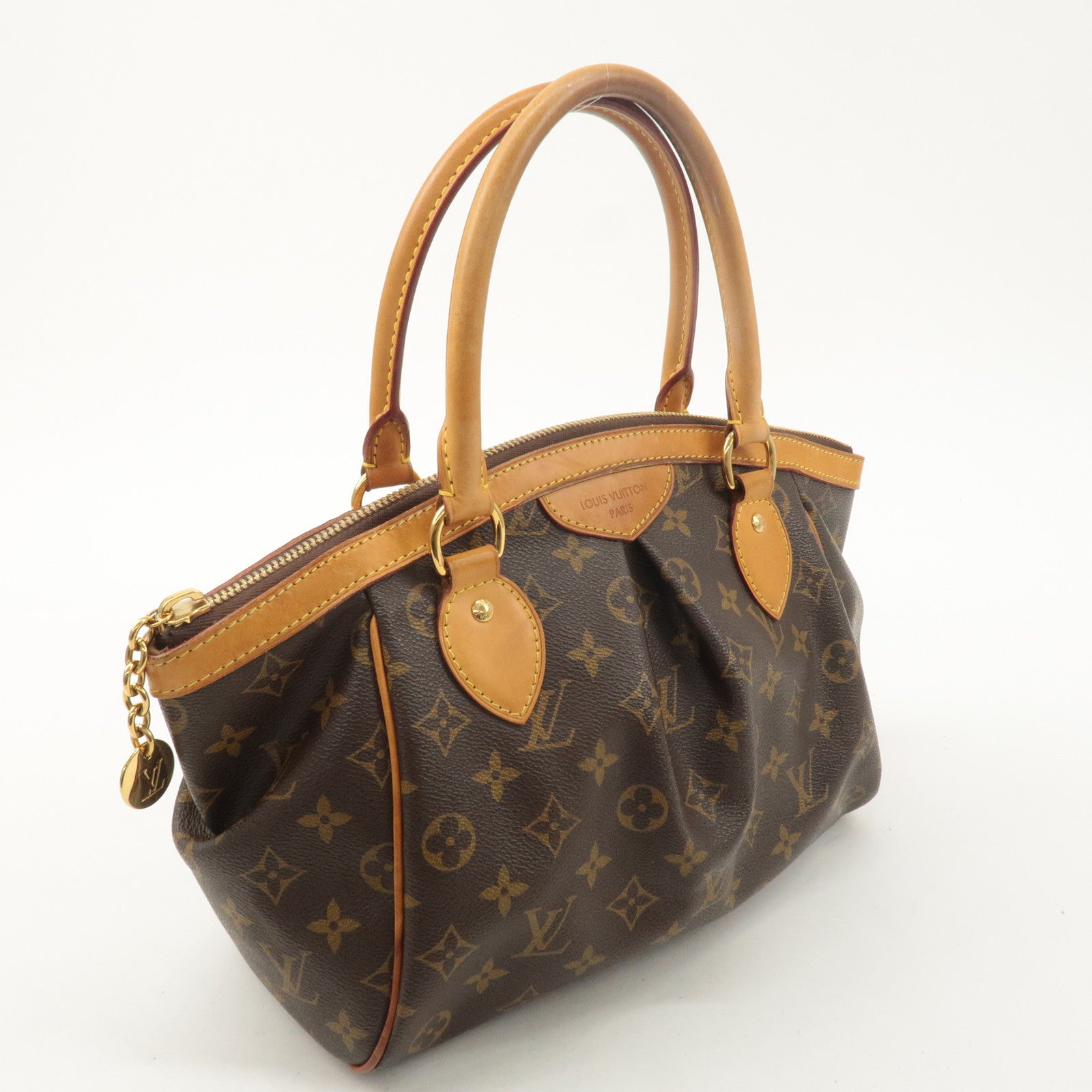 Louis Vuitton Monogram Tivoli PM Hand Bag Brown M40143