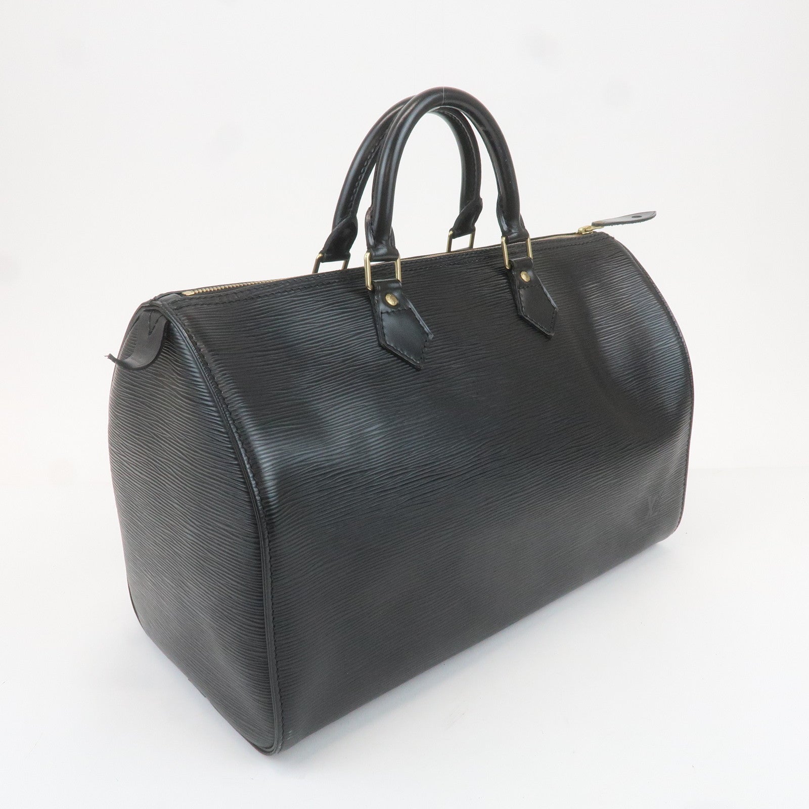 Louis Vuitton Epi Leather Speedy 35 Boston Hand Bag Noir M42992