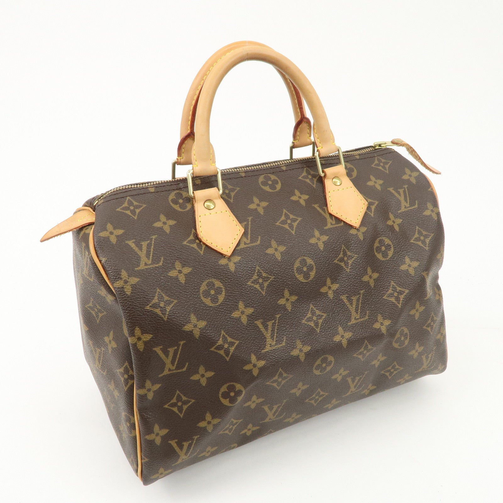 Louis Vuitton Monogram Speedy 30 Hand Bag Boston Bag M41526 Used