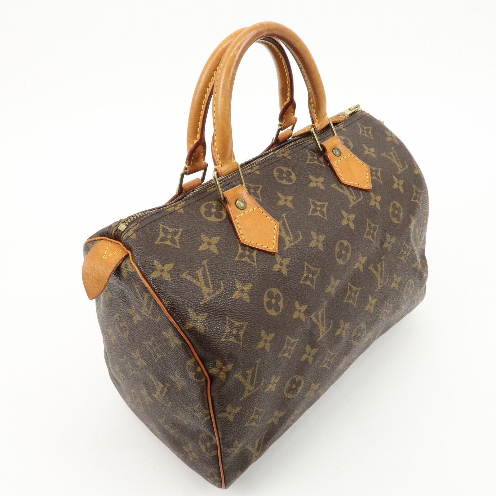 Louis Vuitton Monogram Speedy 30 Hand Bag Boston Bag M41108 Used