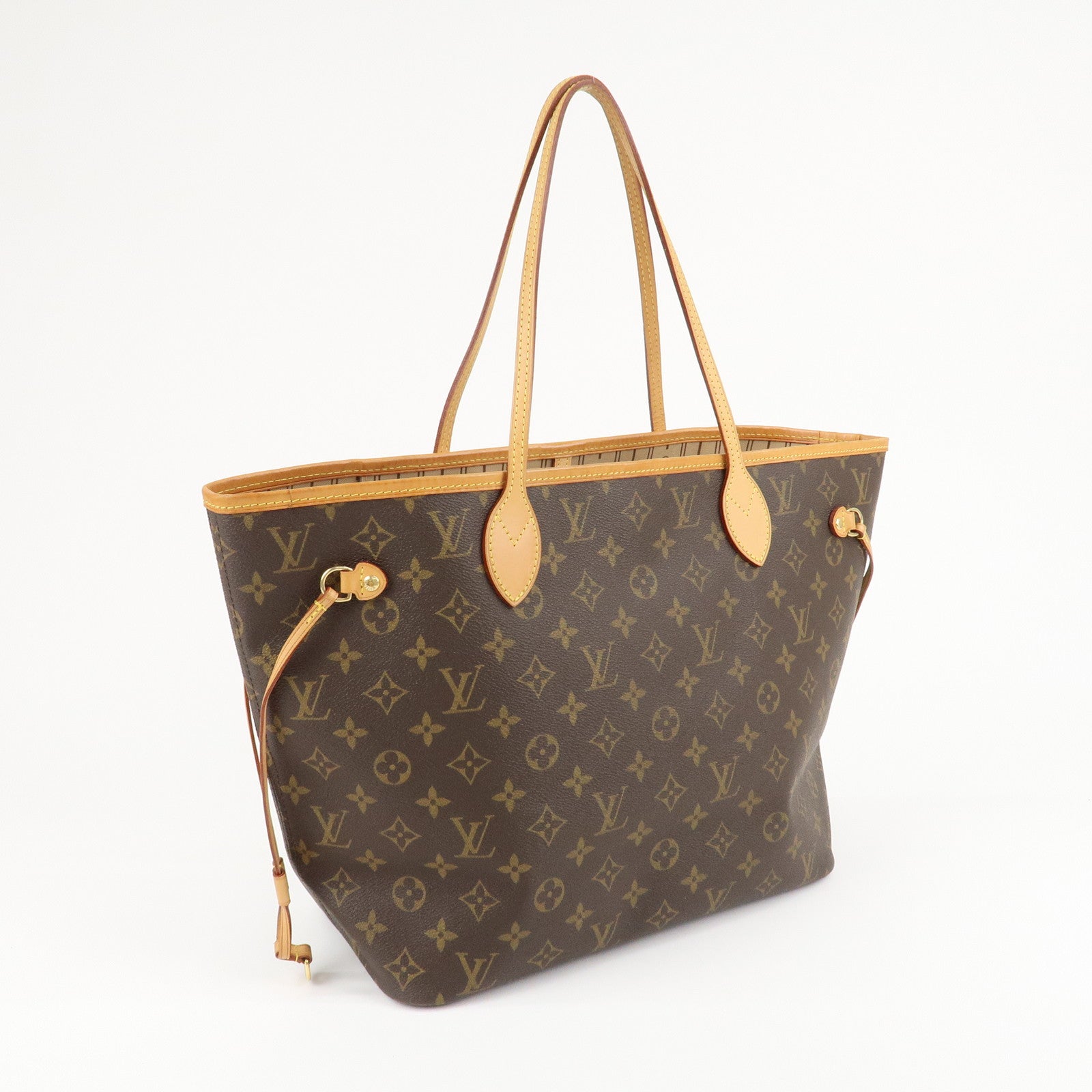 Louis Vuitton Monogram Neverfull MM Tote Bag Brown M40156 Used