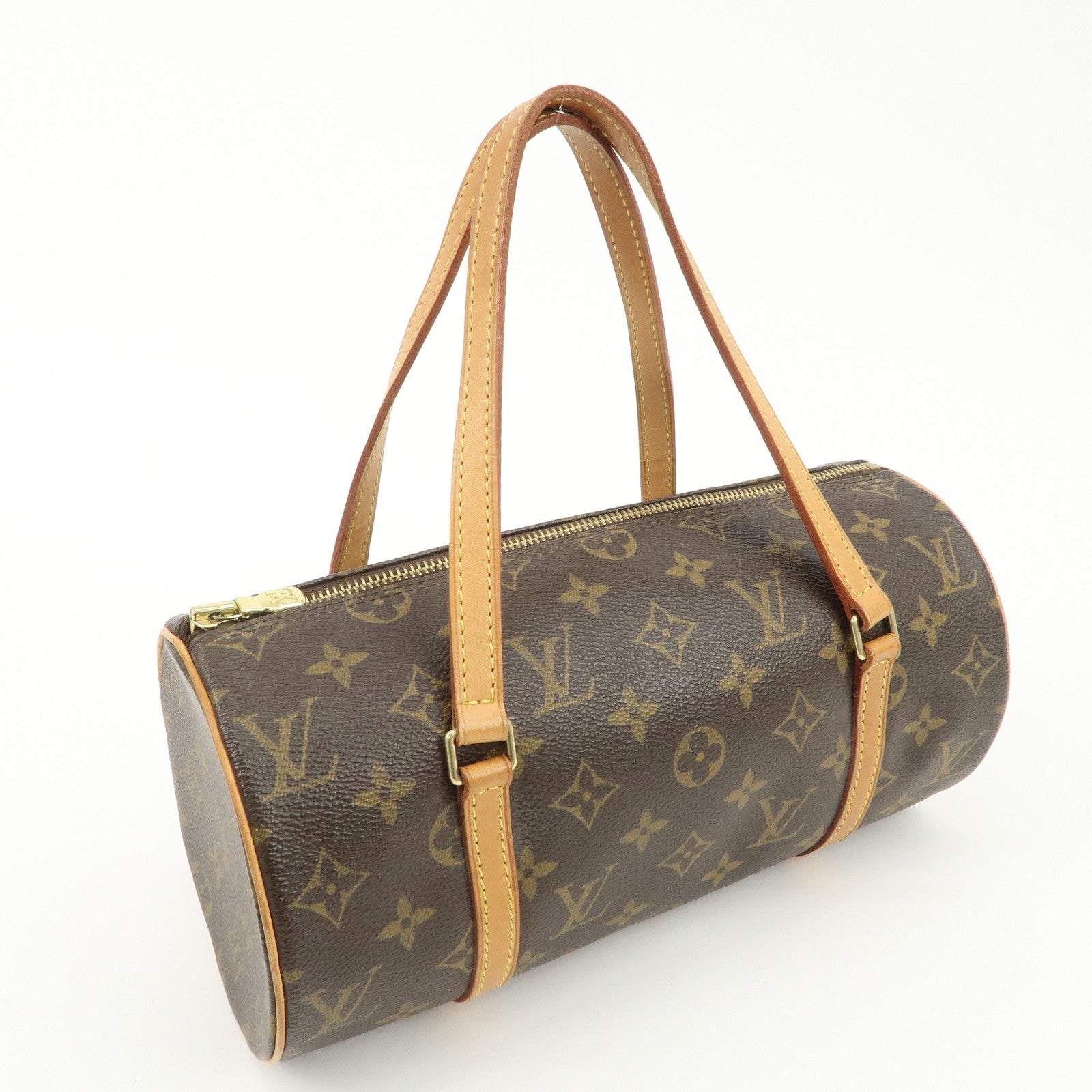 Louis Vuitton Monogram Papillon 26 Hand Bag Brown M51386 Used